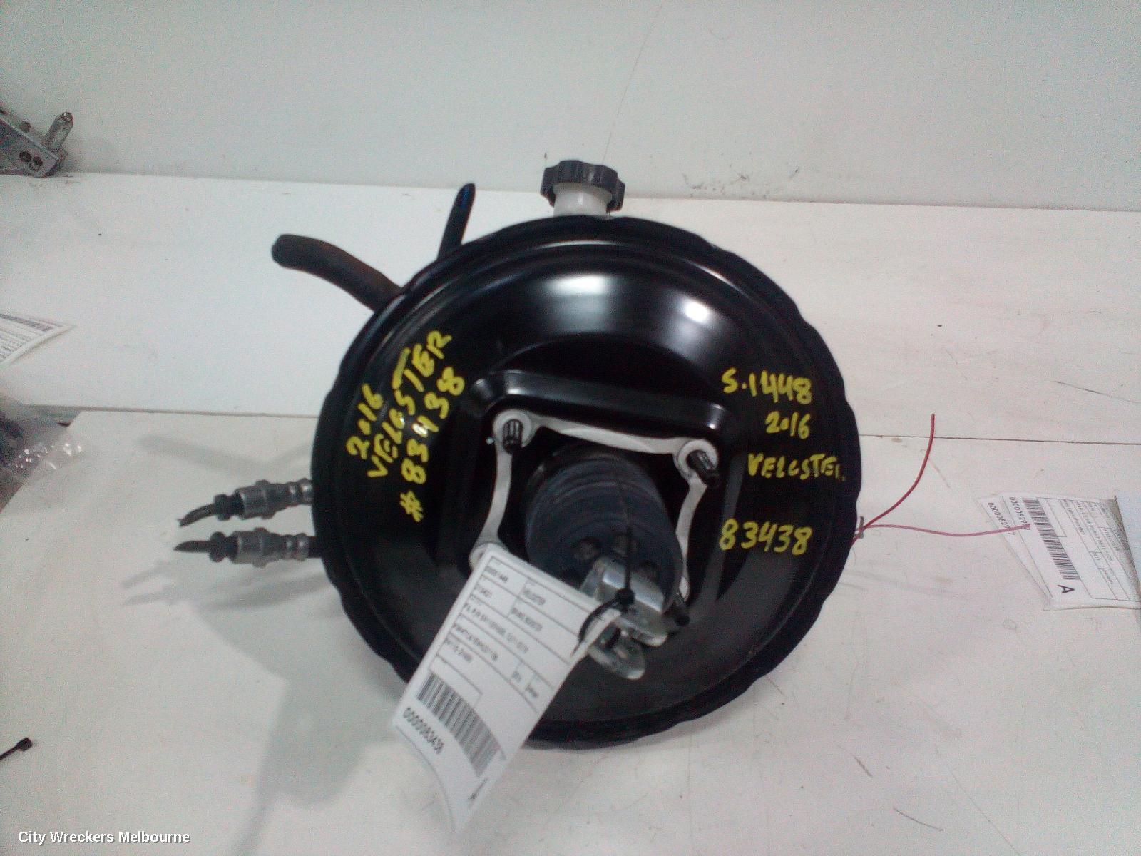 HYUNDAI VELOSTER BRAKE BOOSTER, FS, P/N 591102V650, 12/2011 - 02/2018