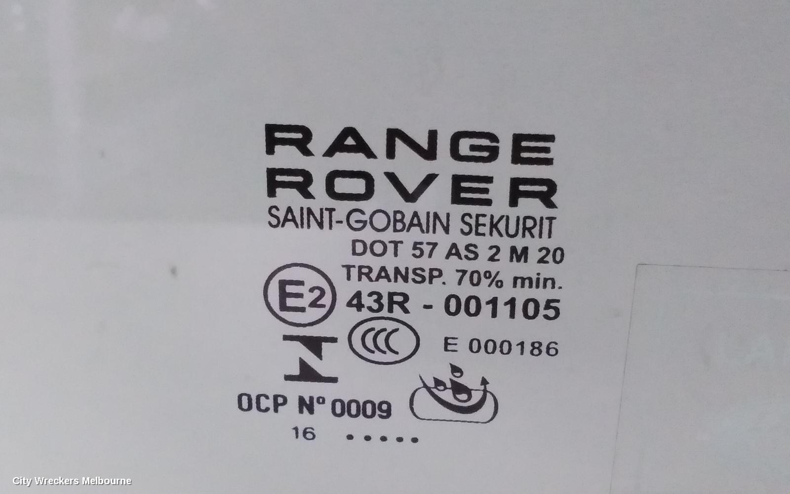 LAND ROVER RANGEROVER EVOQUE RIGHT FRONT DOOR WINDOW, L538, 11/2011 - 01/2019