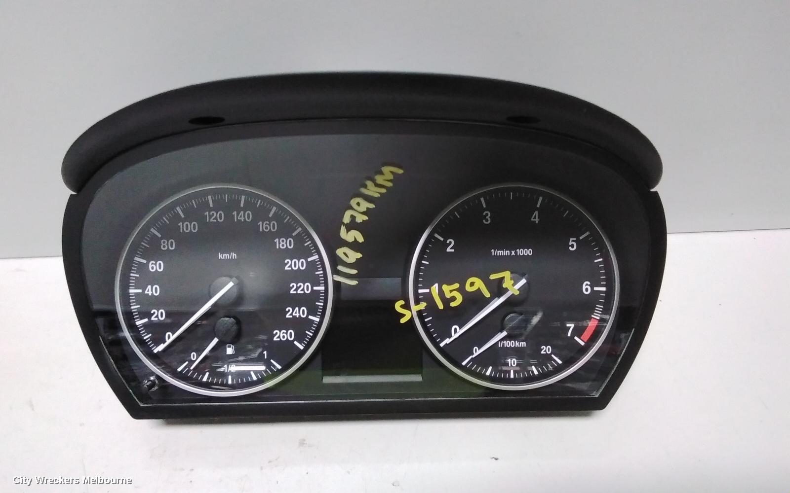 BMW 3 SERIES INSTRUMENT CLUSTER, INSTRUMENT CLUSTER, E90, PETROL, 2.0, 03/2005 - 01/2012