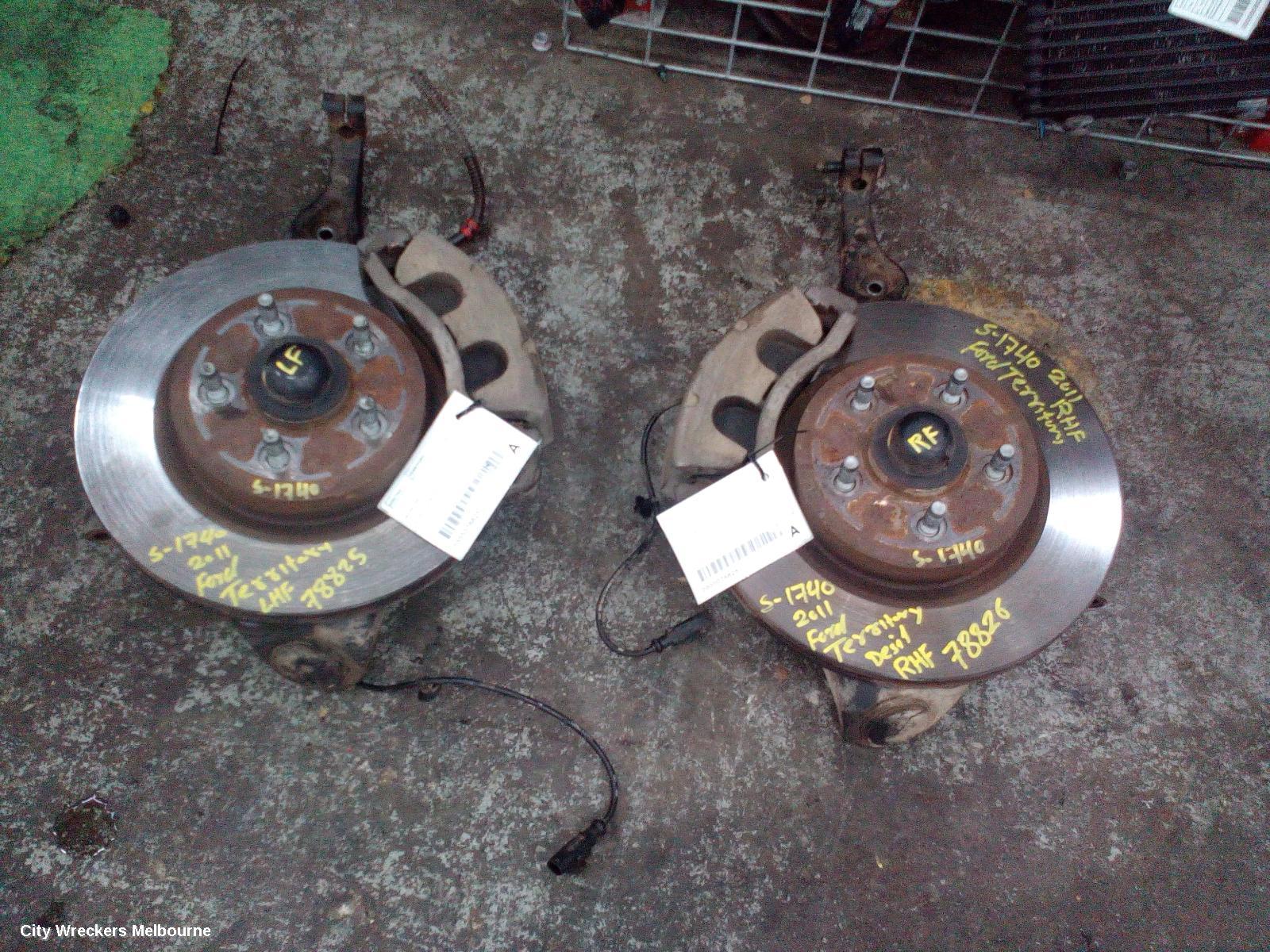 FORD TERRITORY LEFT FRONT HUB ASSEMBLY, SZ MKI-MKII, RWD, 04/2011 - 12/2016