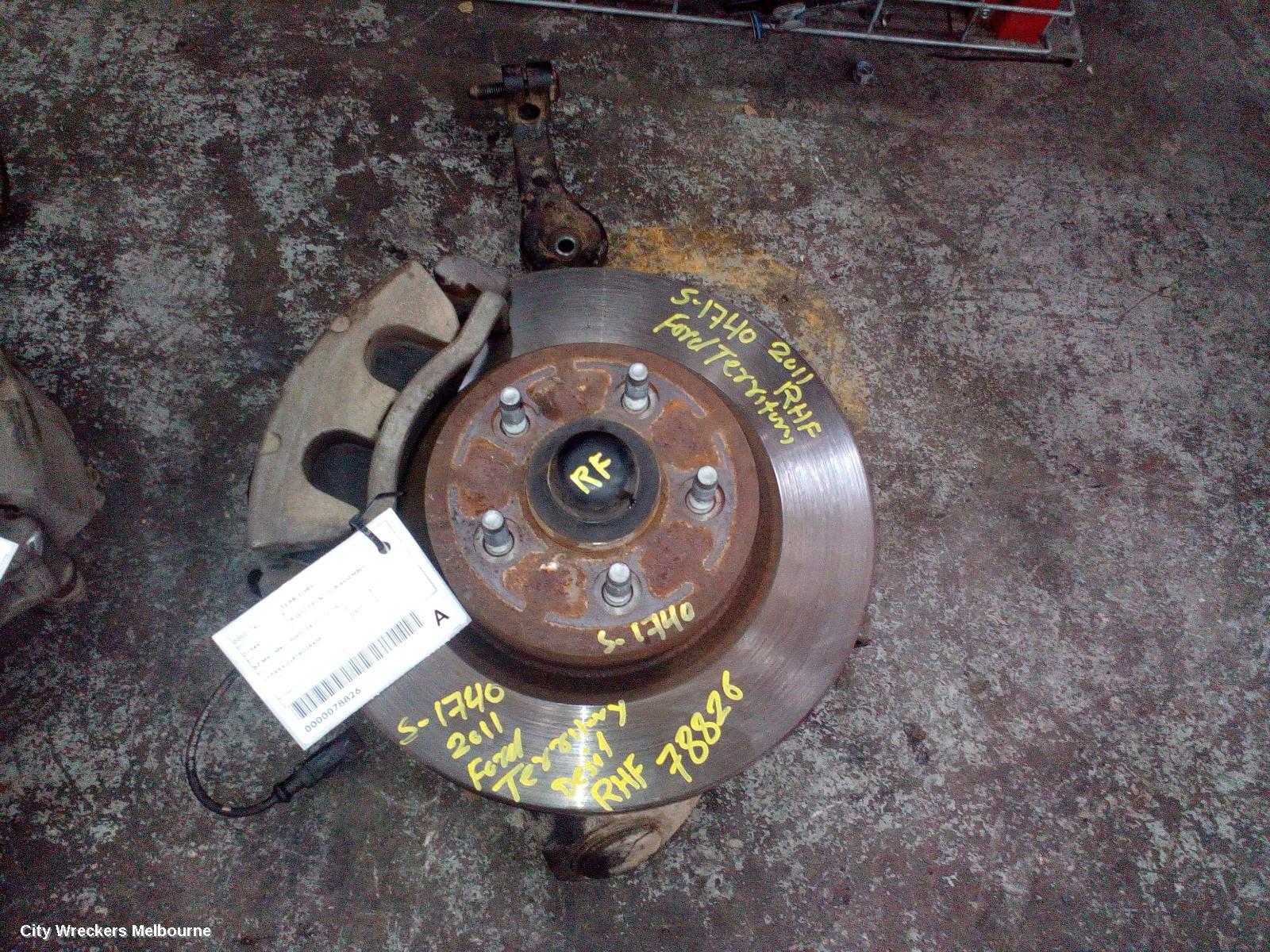 FORD TERRITORY RIGHT FRONT HUB ASSEMBLY, SZ MKI-MKII, RWD, 04/2011 - 12/2016