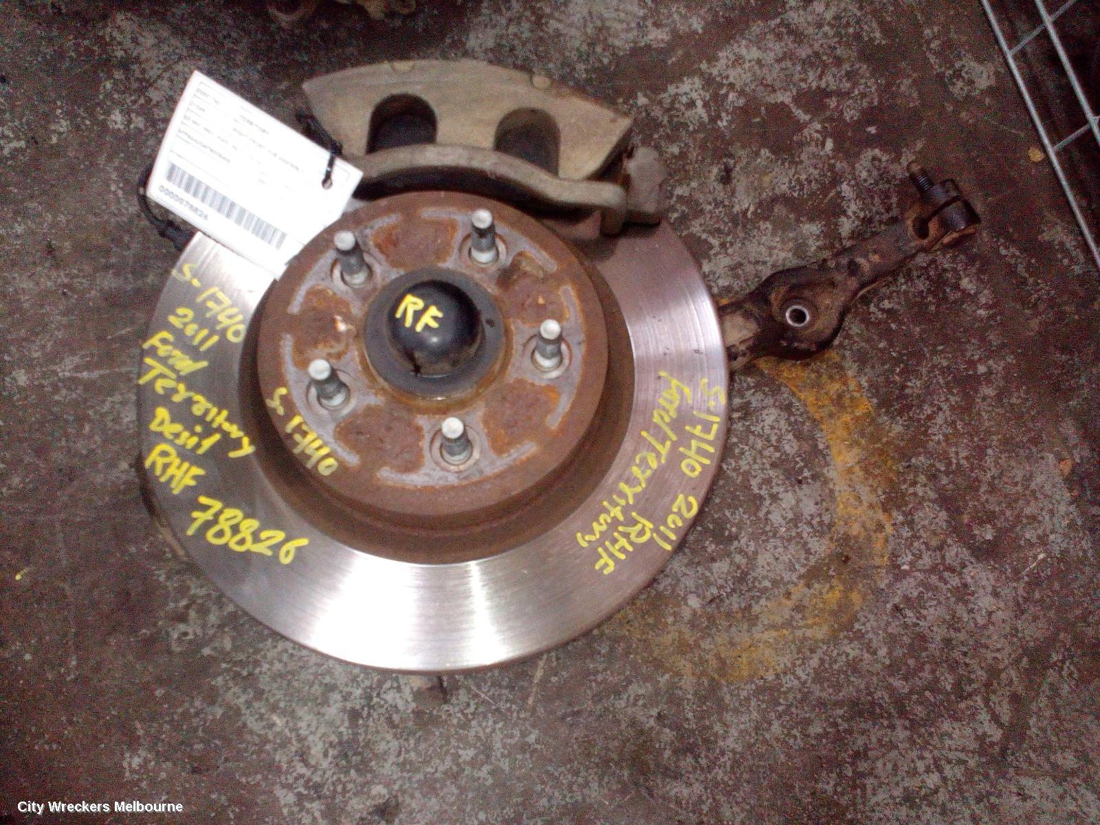FORD TERRITORY RIGHT FRONT HUB ASSEMBLY, SZ MKI-MKII, RWD, 04/2011 - 12/2016