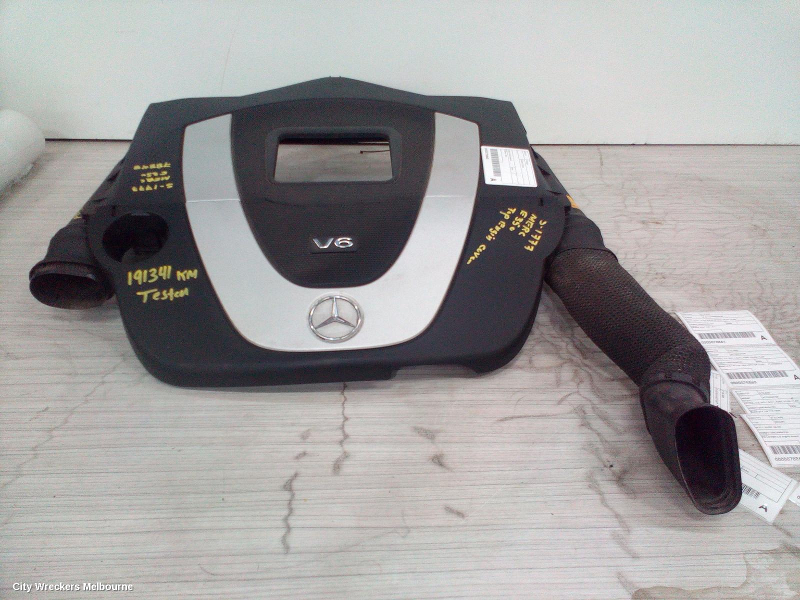 MERCEDES E CLASS ENGINE COVER, PETROL, 5.5, S/CHARGED, W211/S211, E55 AMG, 113.990 CODE, 08/2002 - 08/2006