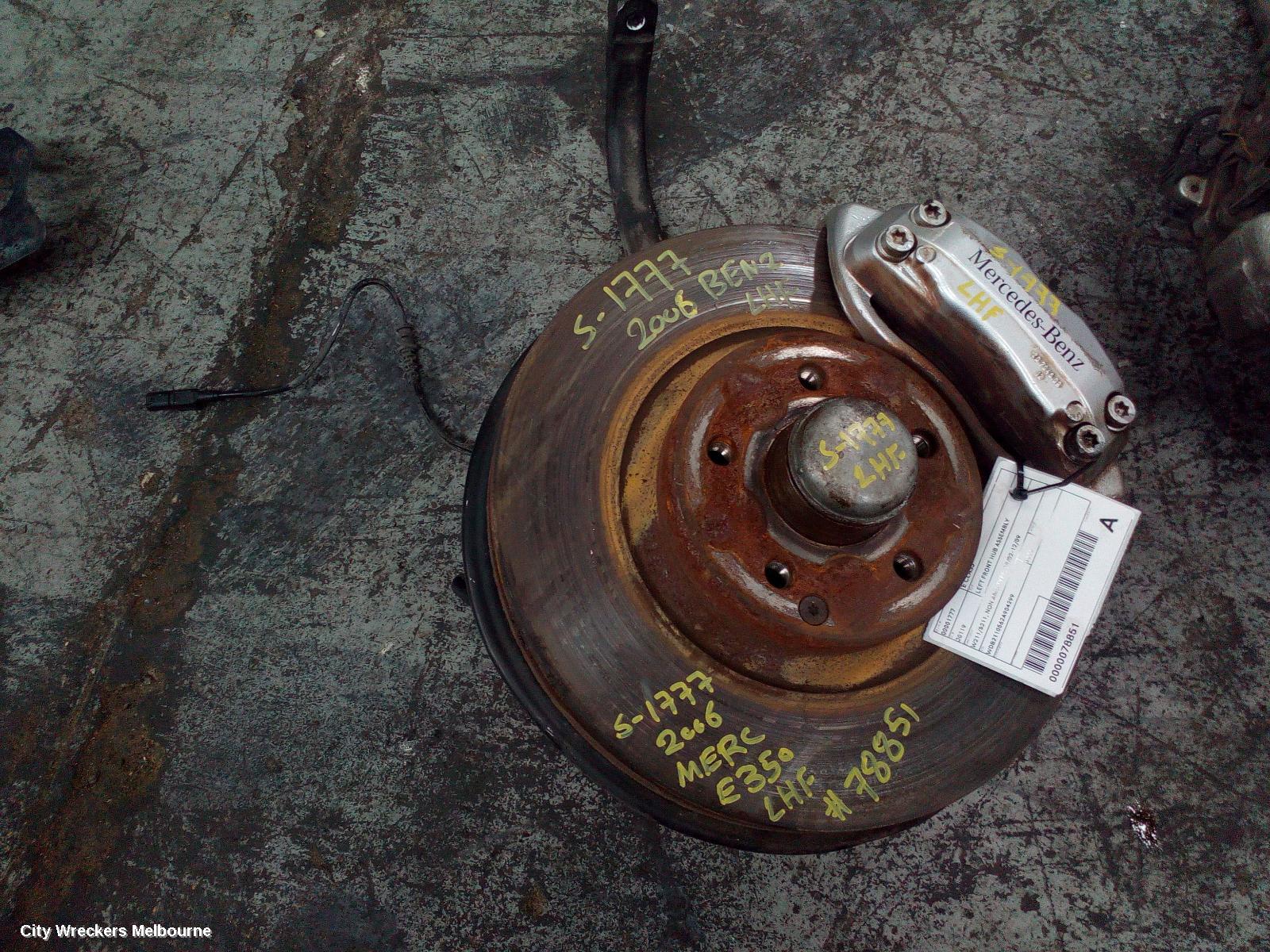MERCEDES E CLASS LEFT FRONT HUB ASSEMBLY, W211/S211, NON AMG TYPE, 08/2002 - 12/2009