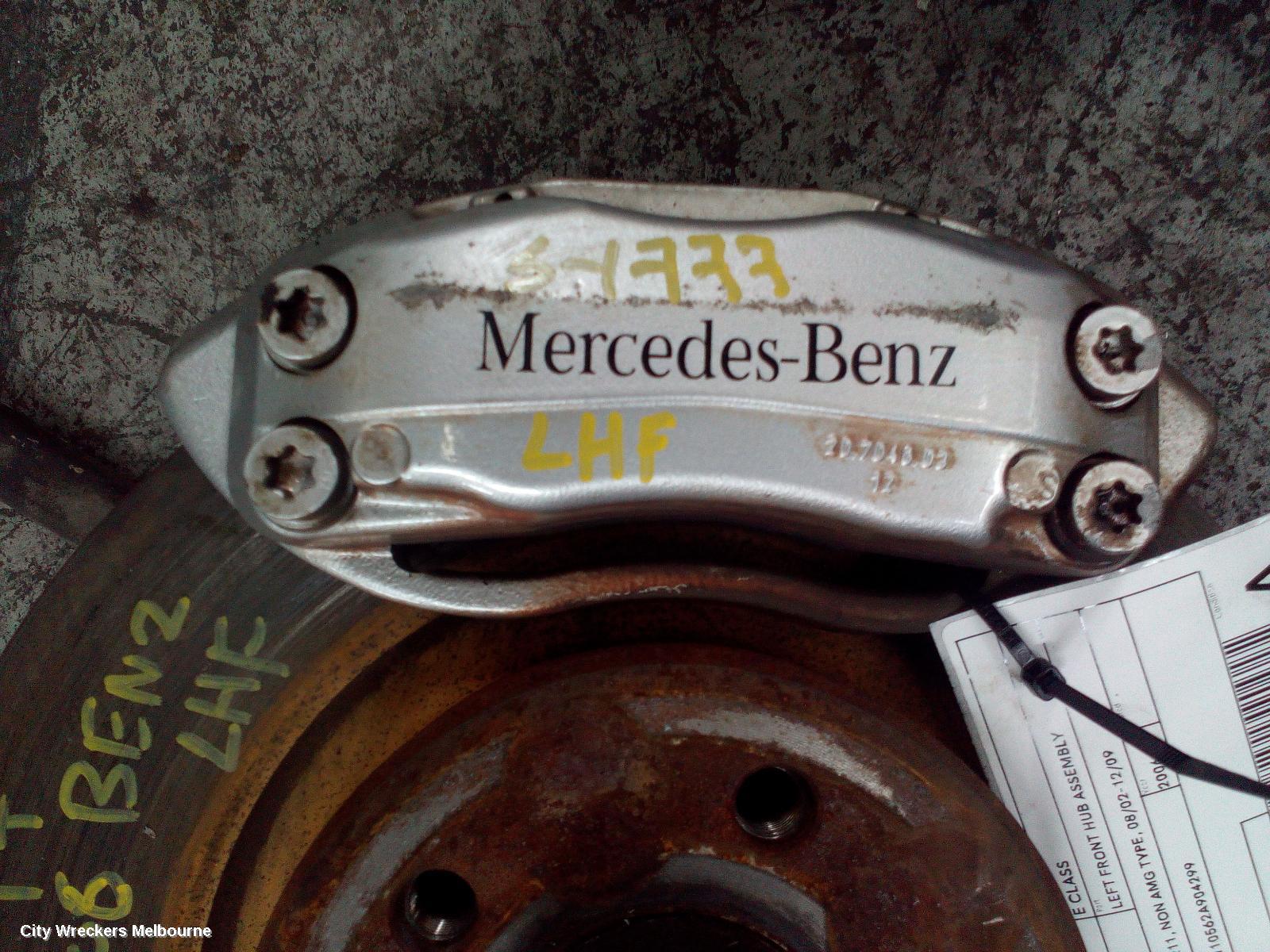 MERCEDES E CLASS LEFT FRONT HUB ASSEMBLY, W211/S211, NON AMG TYPE, 08/2002 - 12/2009
