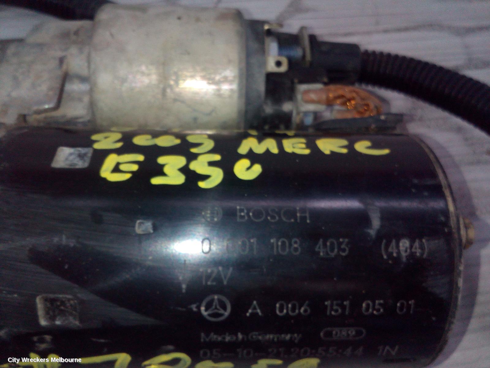 MERCEDES E CLASS STARTER, PETROL, 3.5, BOSCH, W211/S211, 03/2005 - 12/2009