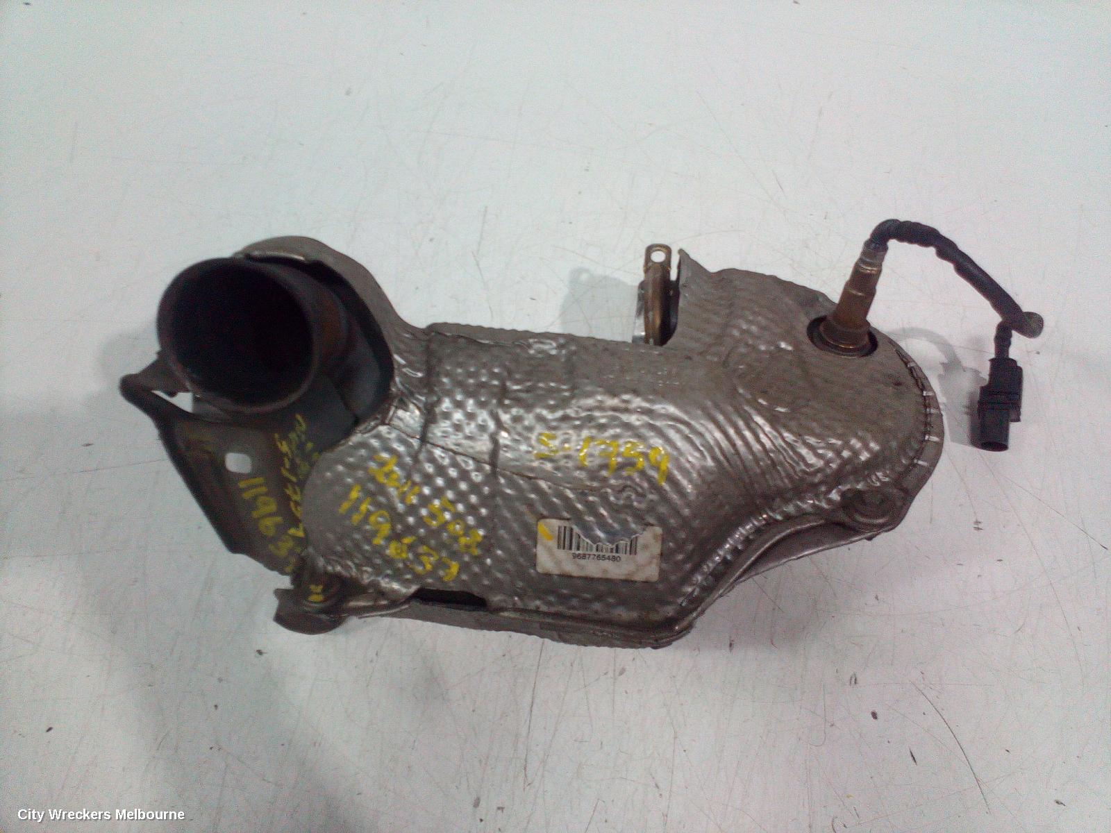 PEUGEOT 508 CATALYTIC CONVERTER, 07/2011 - 12/2017
