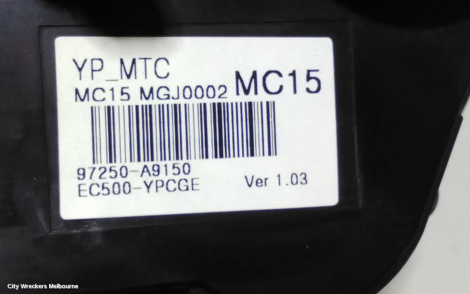 KIA CARNIVAL/GRAND CARNIVAL HEATER/AC CONTROLS, YP, NON CLIMATE CONTROL TYPE, 02/2015 - 10/2020