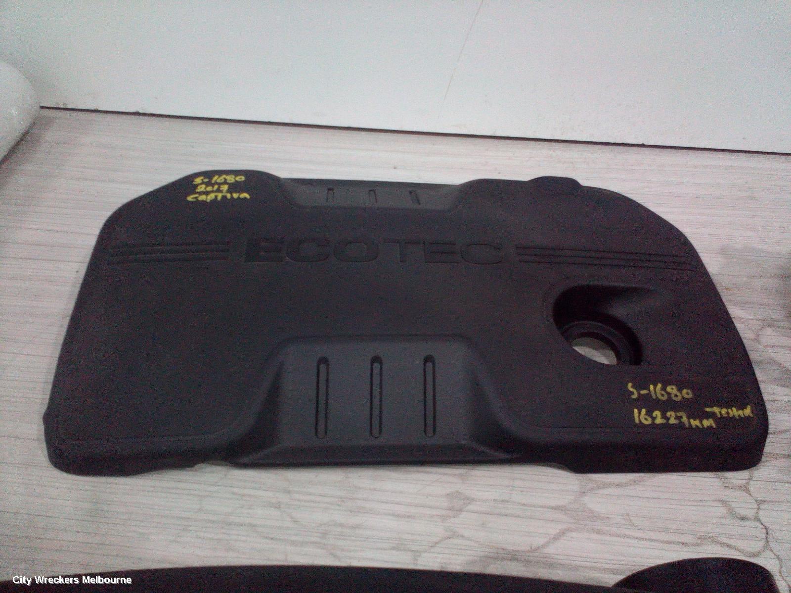 HOLDEN CAPTIVA ENGINE COVER, PETROL, 2.4, LE5/LE9, CG, 01/2011 - 06/2018