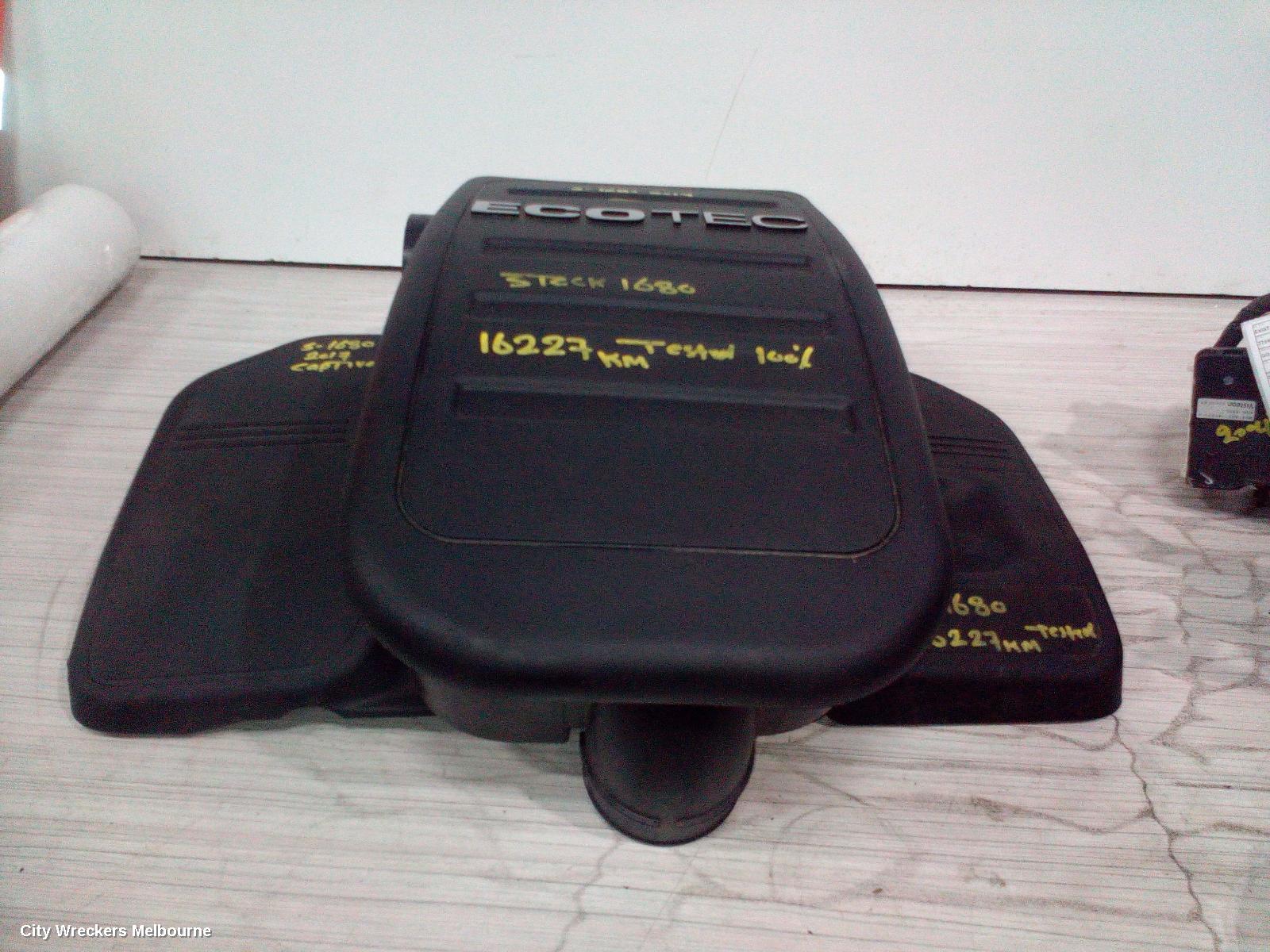 HOLDEN CAPTIVA ENGINE COVER, PETROL, 2.4, LE5/LE9, CG, 01/2011 - 06/2018