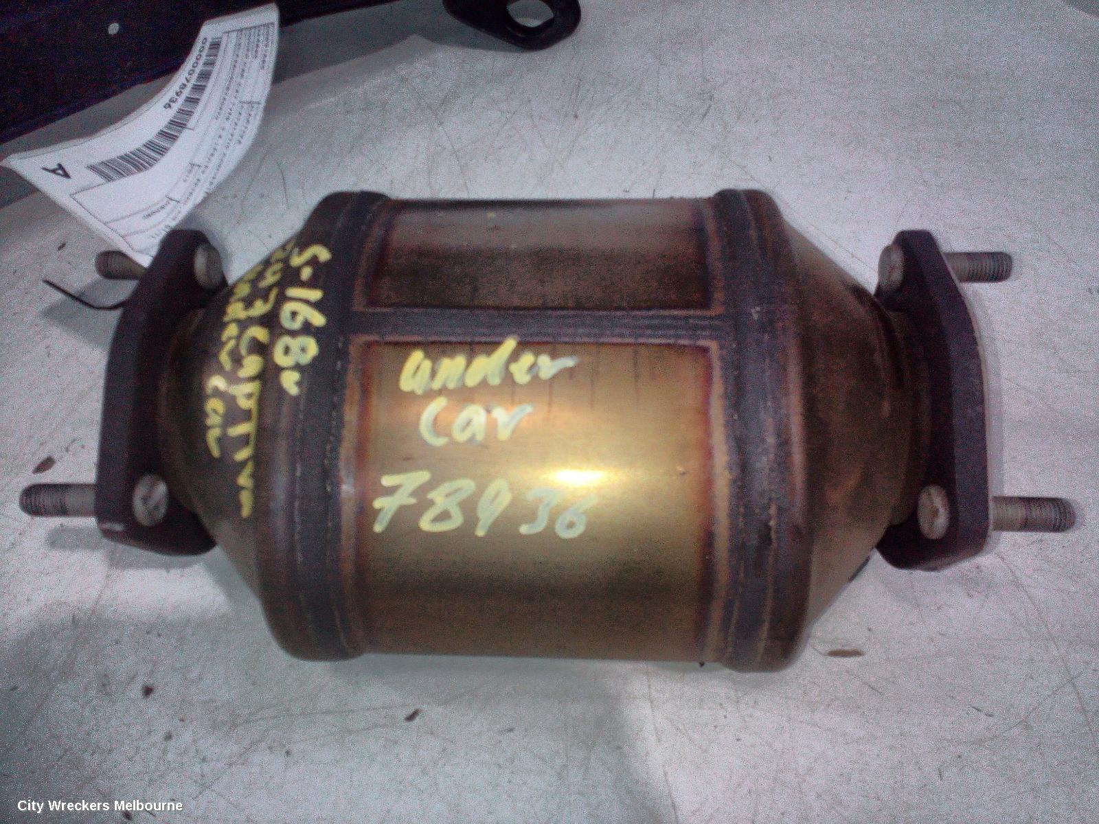 HOLDEN CAPTIVA CATALYTIC CONVERTER, UNDER CAR-CAT TYPE, 2.4, LE5/LE9, PETROL, CG, 01/2011 - 06/2018