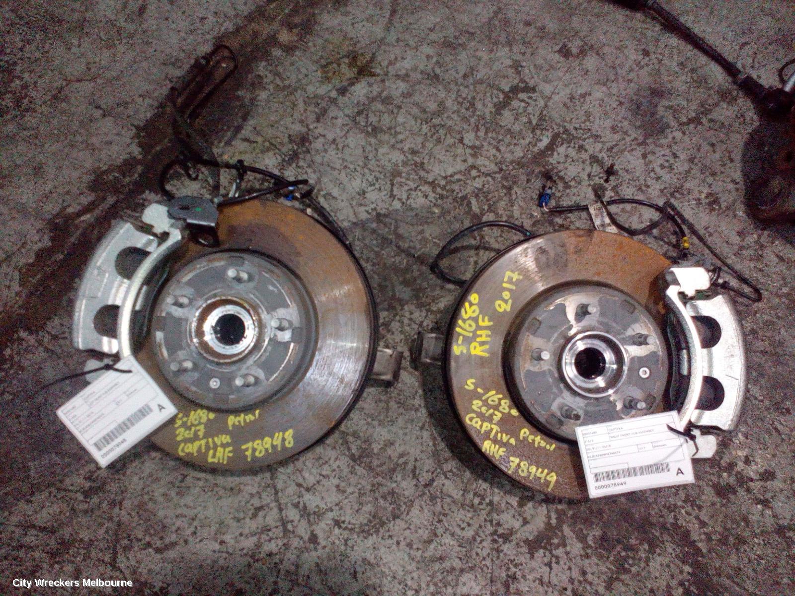 HOLDEN CAPTIVA RIGHT FRONT HUB ASSEMBLY, CG, 01/2011 - 06/2018