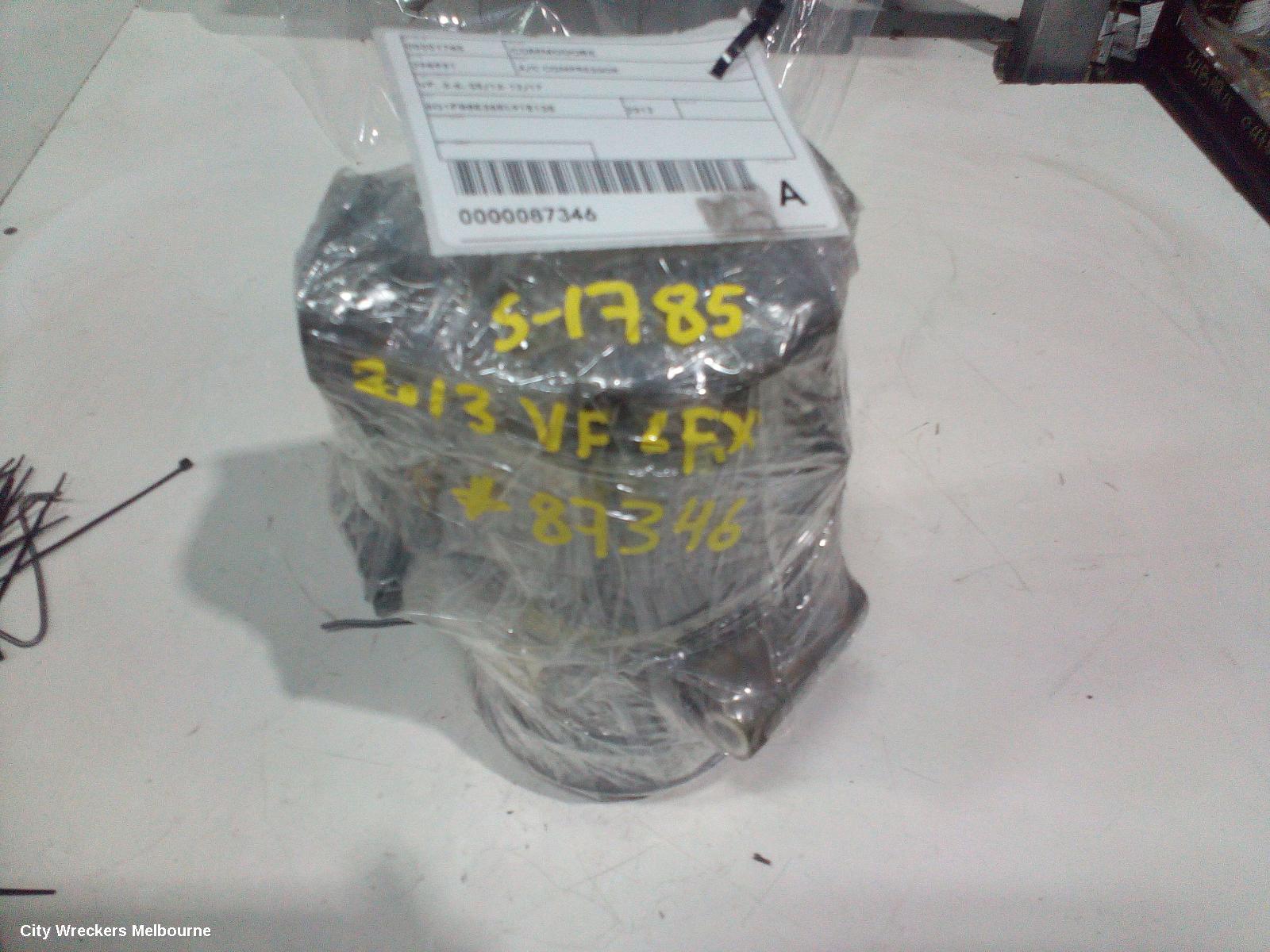 HOLDEN COMMODORE A/C COMPRESSOR, VF, 3.6, 05/2013 - 12/2017