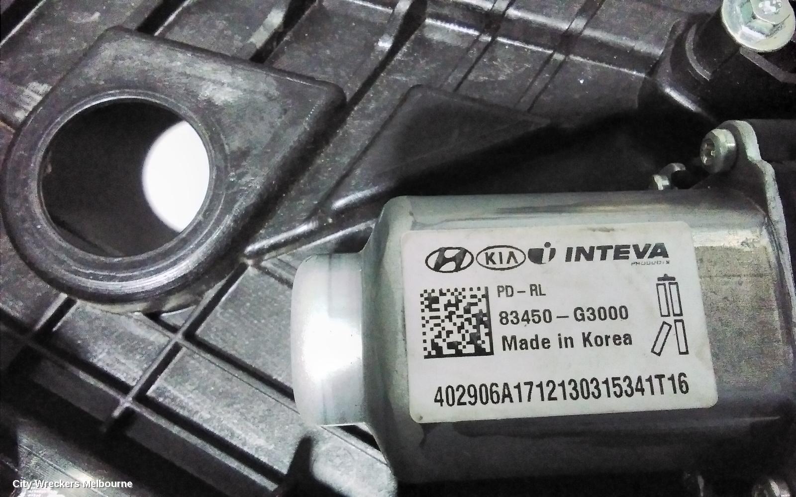 HYUNDAI I30 LEFT REAR WND REG/MOTOR, PD, HATCH (S. KOREA VIN KMHH), 03/2017 ONWARDS