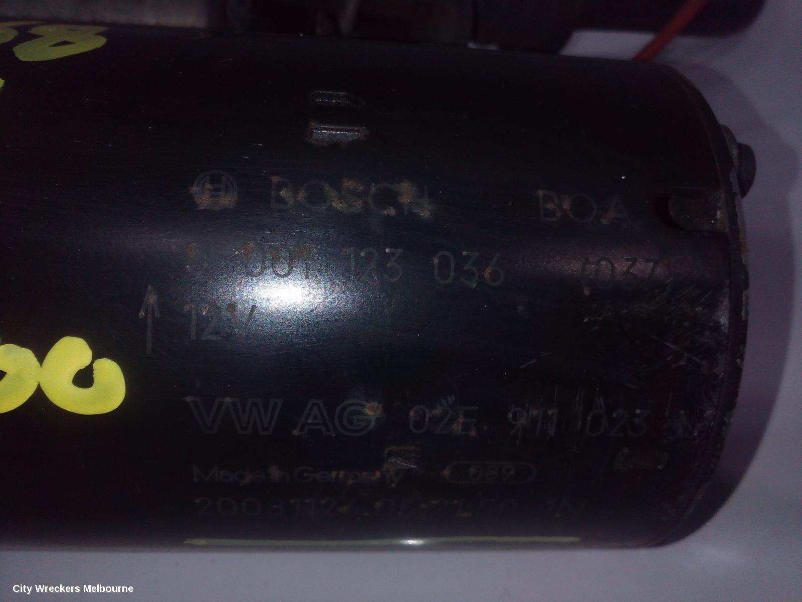 VOLKSWAGEN GOLF STARTER, DIESEL, 2.0, AUTO T/M, BOSCH, GEN 5, 07/2004 - 02/2009