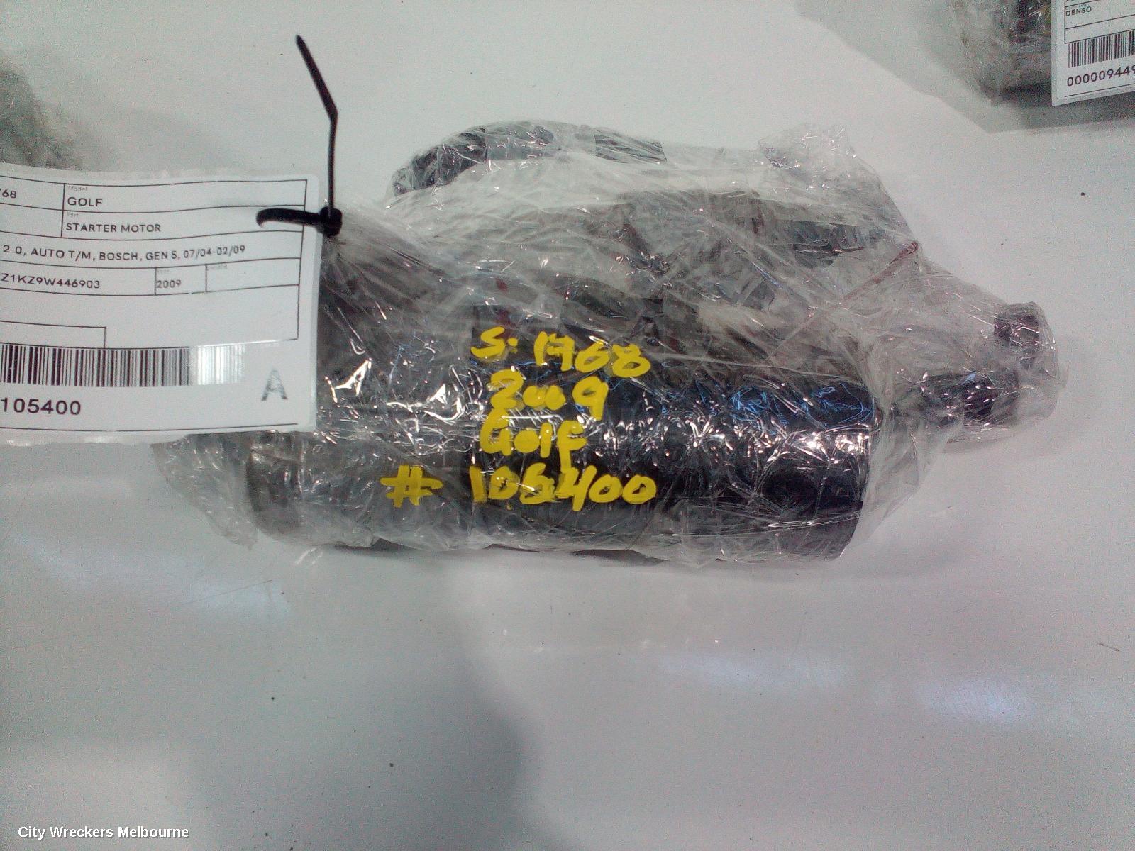 VOLKSWAGEN GOLF STARTER, DIESEL, 2.0, AUTO T/M, BOSCH, GEN 5, 07/2004 - 02/2009