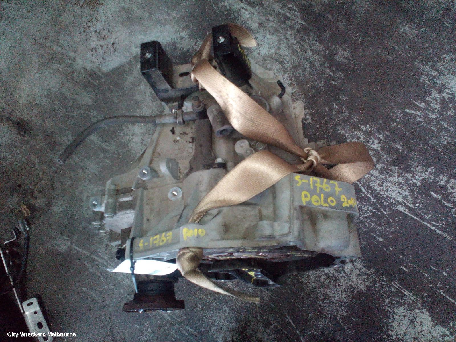 VOLKSWAGEN POLO TRANS/GEARBOX, MANUAL, PETROL, 1.2, TURBO, 6R, NBU CODE, 05/2010 - 05/2014