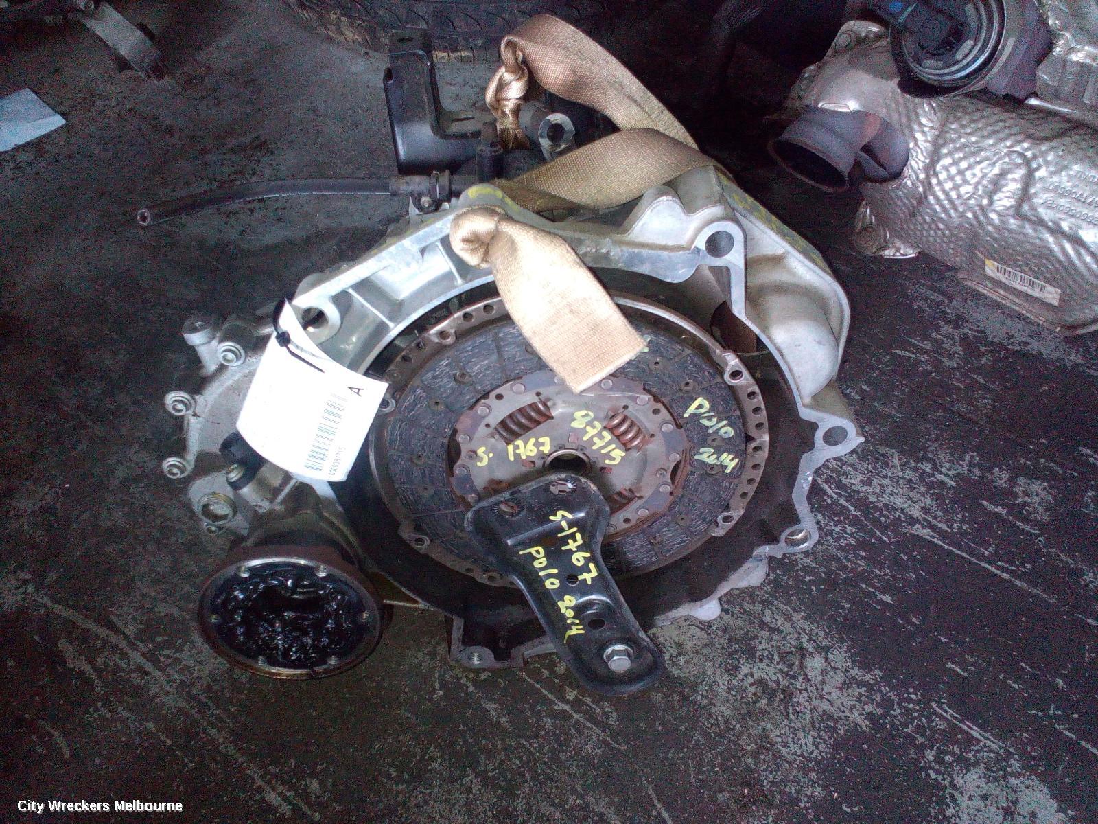 VOLKSWAGEN POLO TRANS/GEARBOX, MANUAL, PETROL, 1.2, TURBO, 6R, NBU CODE, 05/2010 - 05/2014