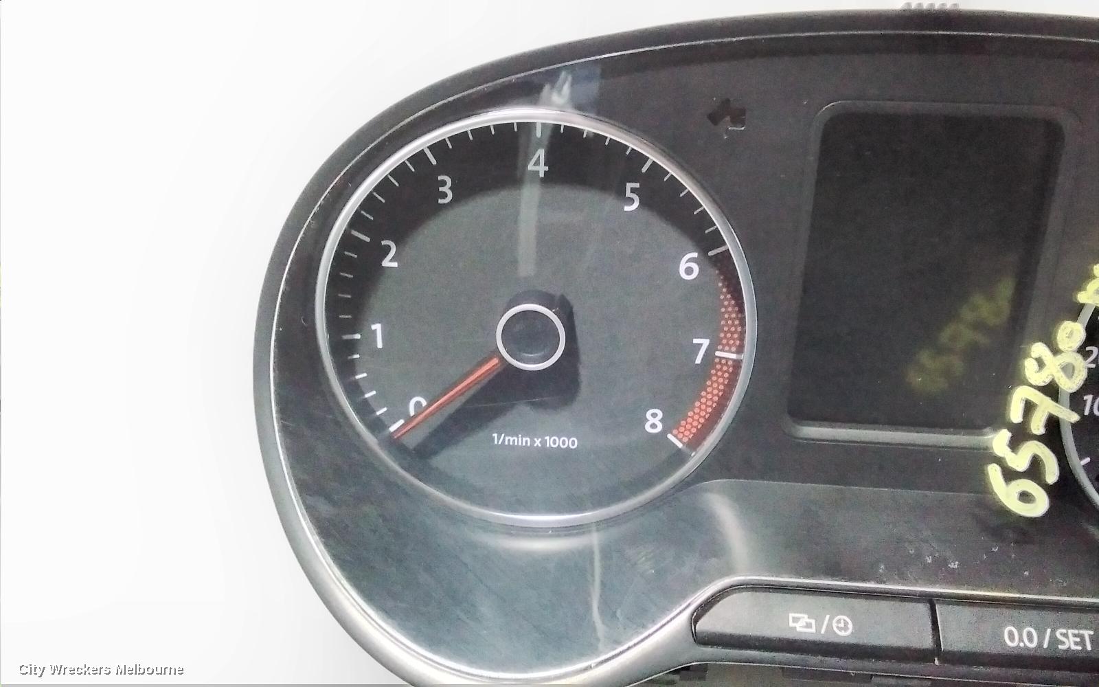 VOLKSWAGEN POLO INSTRUMENT CLUSTER, DIESEL, AUTO T/M, 6R, 05/2010 - 05/2014