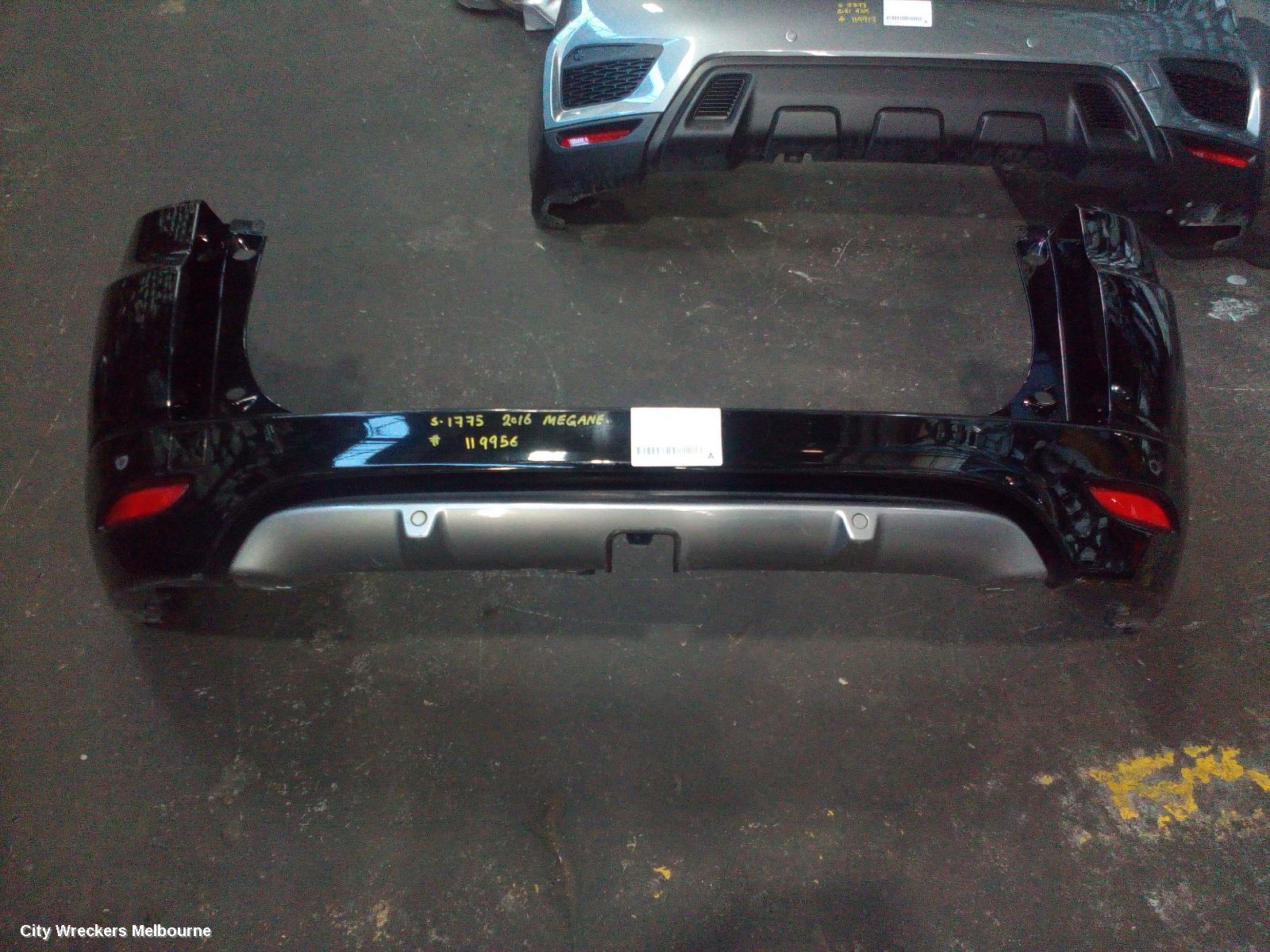 RENAULT MEGANE REAR BUMPER, BUMPER BAR (ASSY), K95, WAGON, GT-LINE/GT 220, 05/2013 - 05/2016