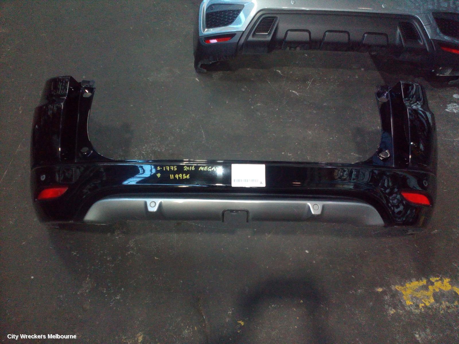 RENAULT MEGANE REAR BUMPER, BUMPER BAR (ASSY), K95, WAGON, GT-LINE/GT 220, 05/2013 - 05/2016