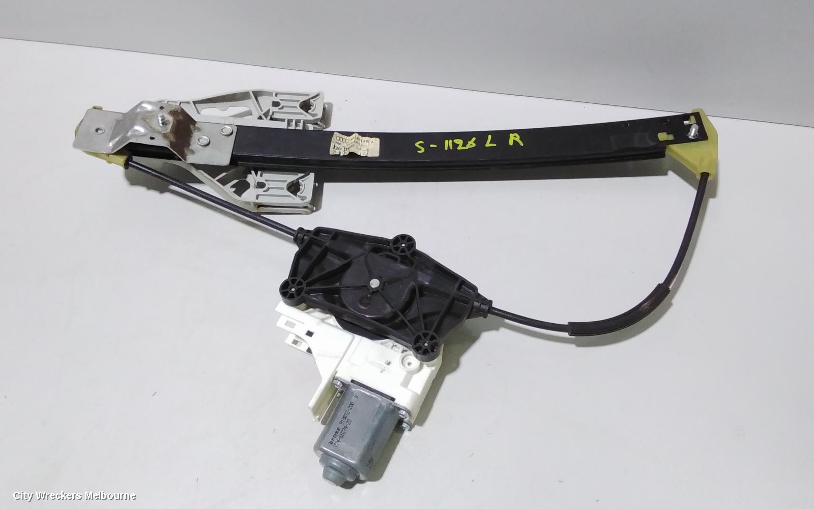 AUDI A4 LEFT REAR WND REG/MOTOR, B8 8K, 02/2008 - 09/2015