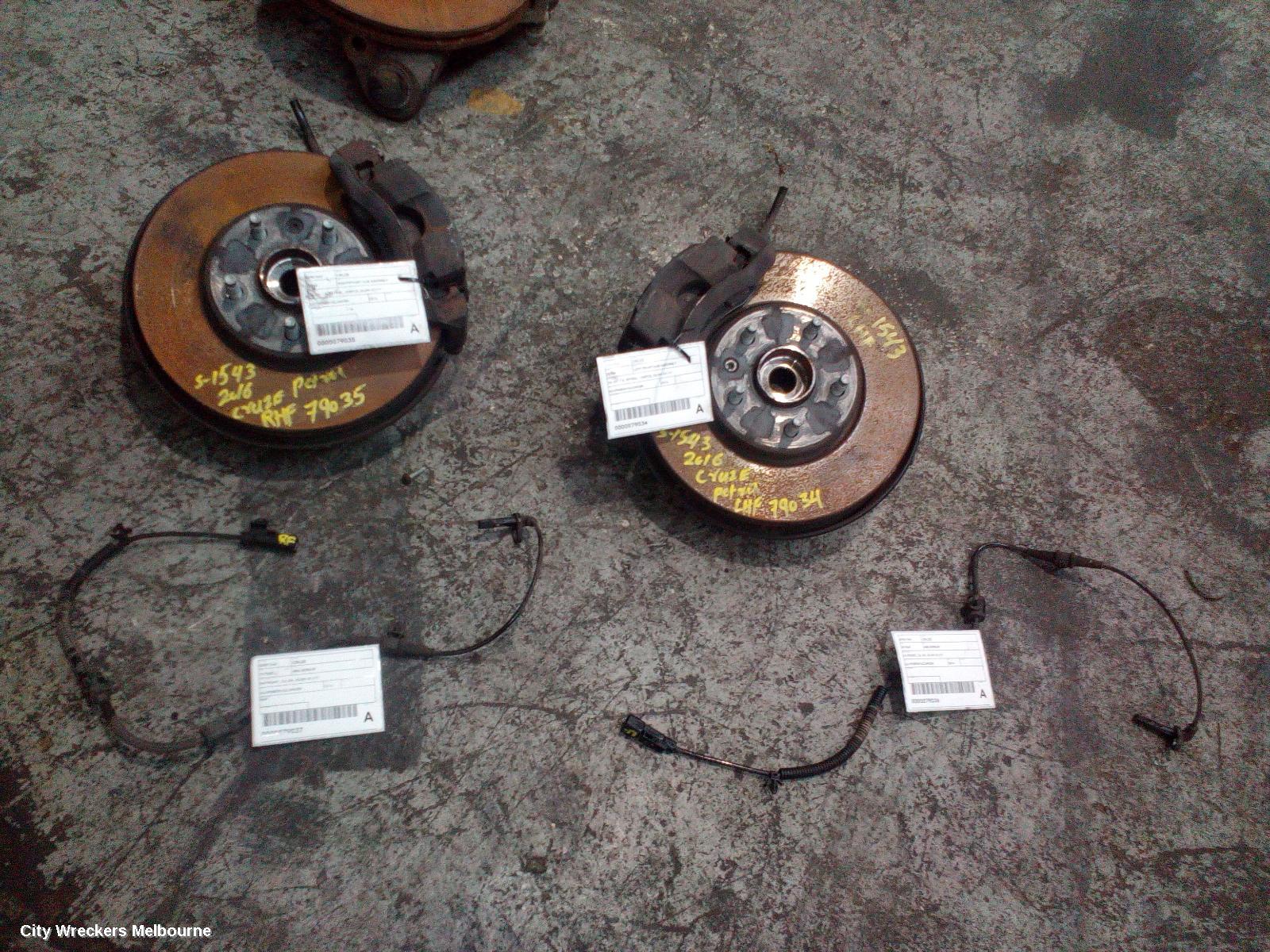 HOLDEN CRUZE LEFT FRONT HUB ASSEMBLY, JG-JH, 1.8, PETROL, 105PCD, 03/2009 - 01/2017