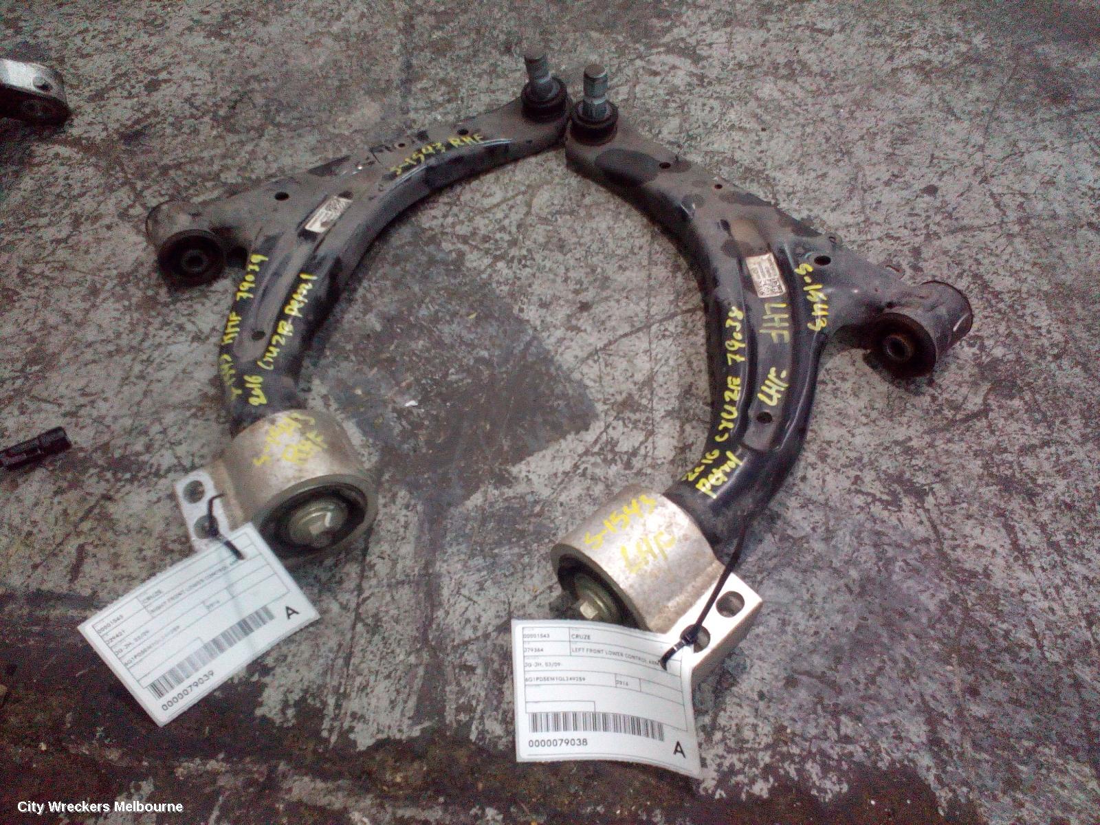 HOLDEN CRUZE LEFT FRONT LOWER CONTROL ARM, JG-JH, 03/2009 ONWARDS