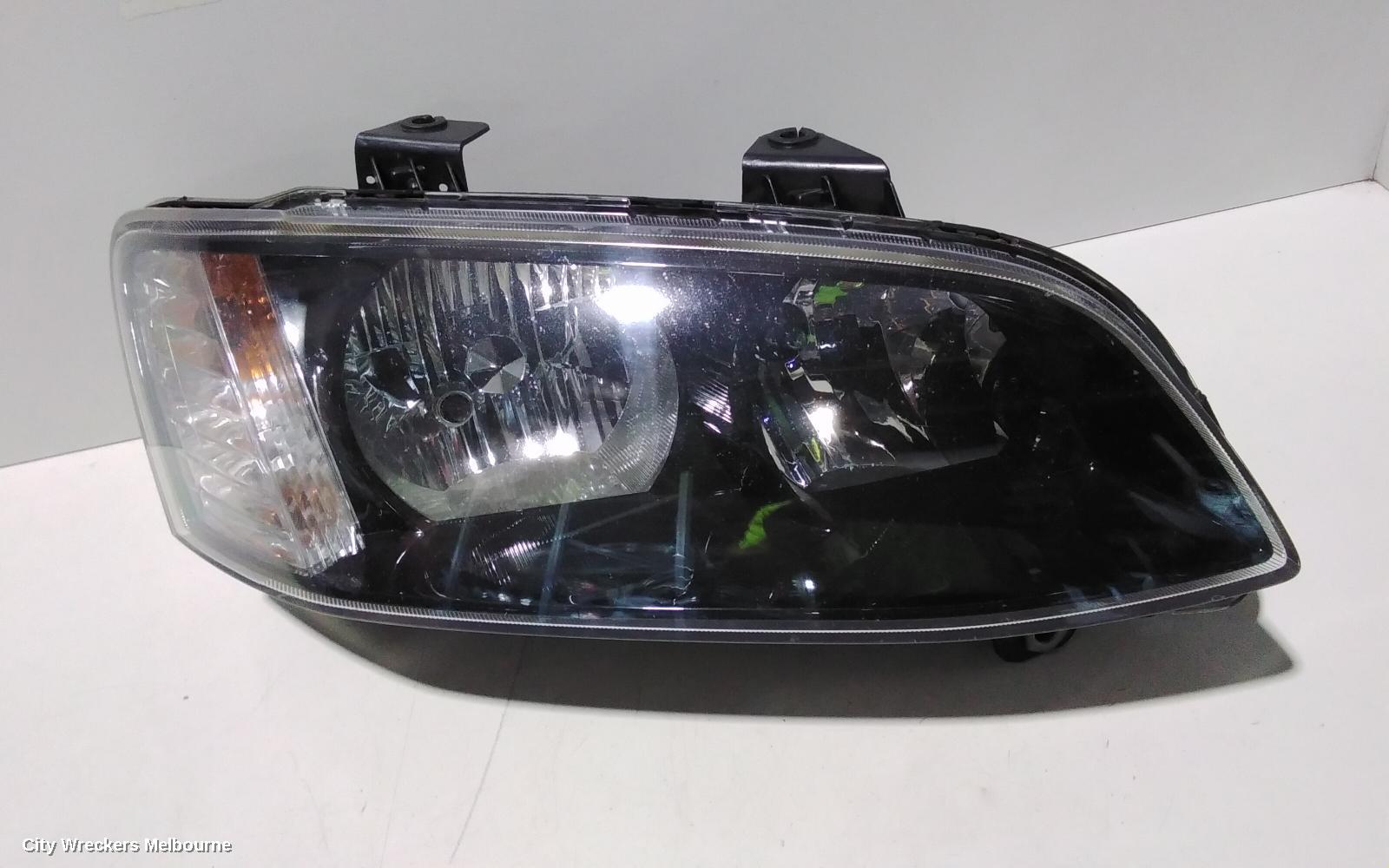HOLDEN COMMODORE RIGHT HEADLAMP, VE SII, SS/SV6/OMEGA, BLACK INSERT TYPE, 09/2010 - 04/2013