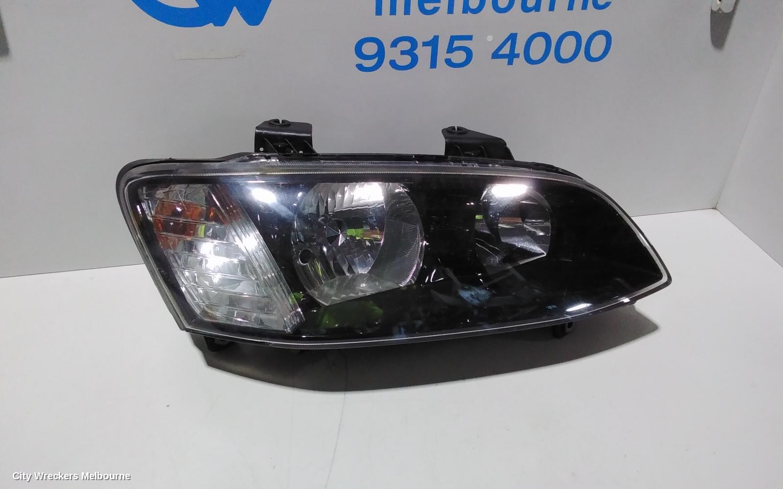 HOLDEN COMMODORE RIGHT HEADLAMP, VE SII, SS/SV6/OMEGA, BLACK INSERT TYPE, 09/2010 - 04/2013