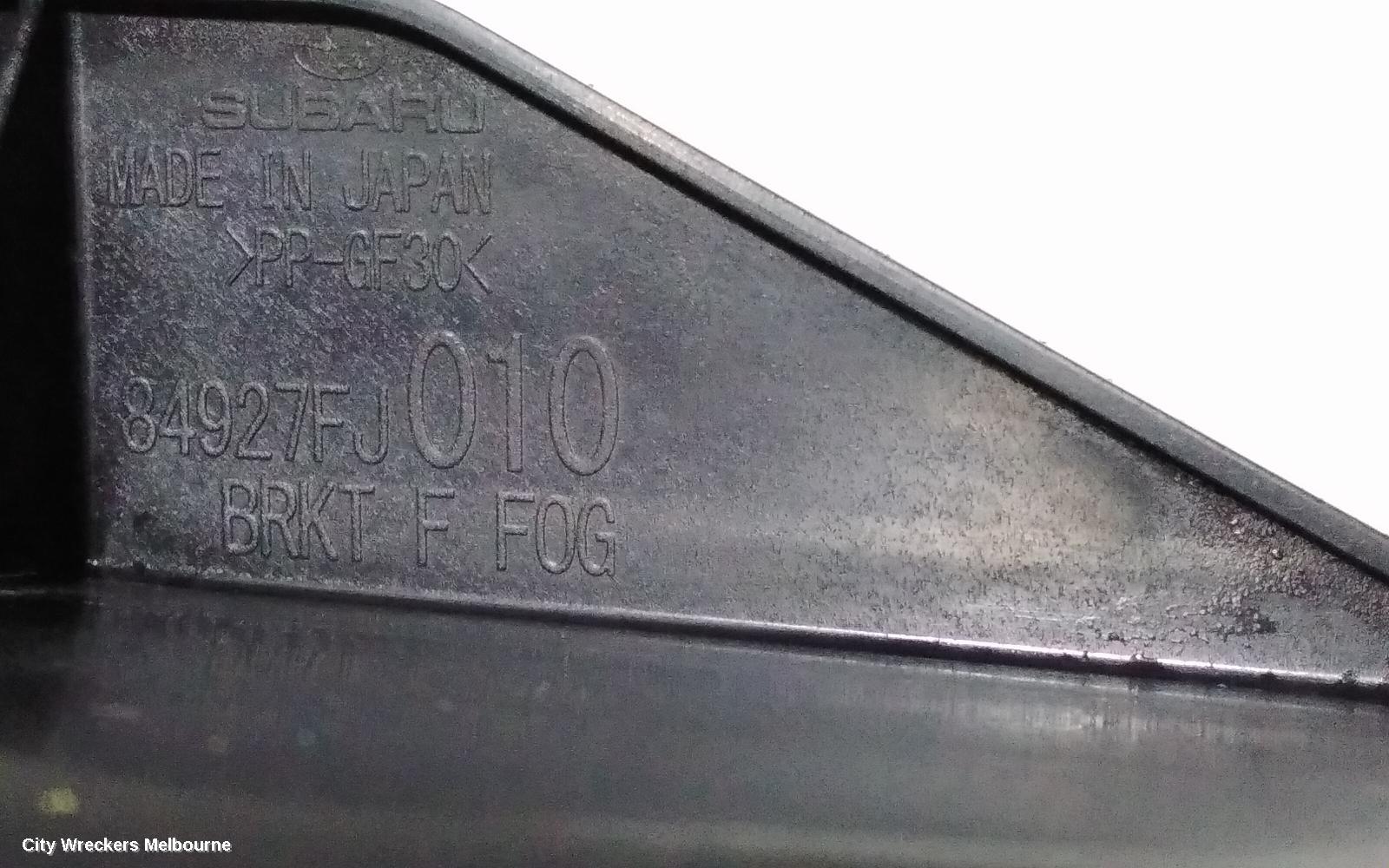 SUBARU XV RIGHT INDICATOR/FOG/SIDE, BUMPER FOGLAMP, G4X, SINGLE BULB TYPE, 08/2011 - 04/2017