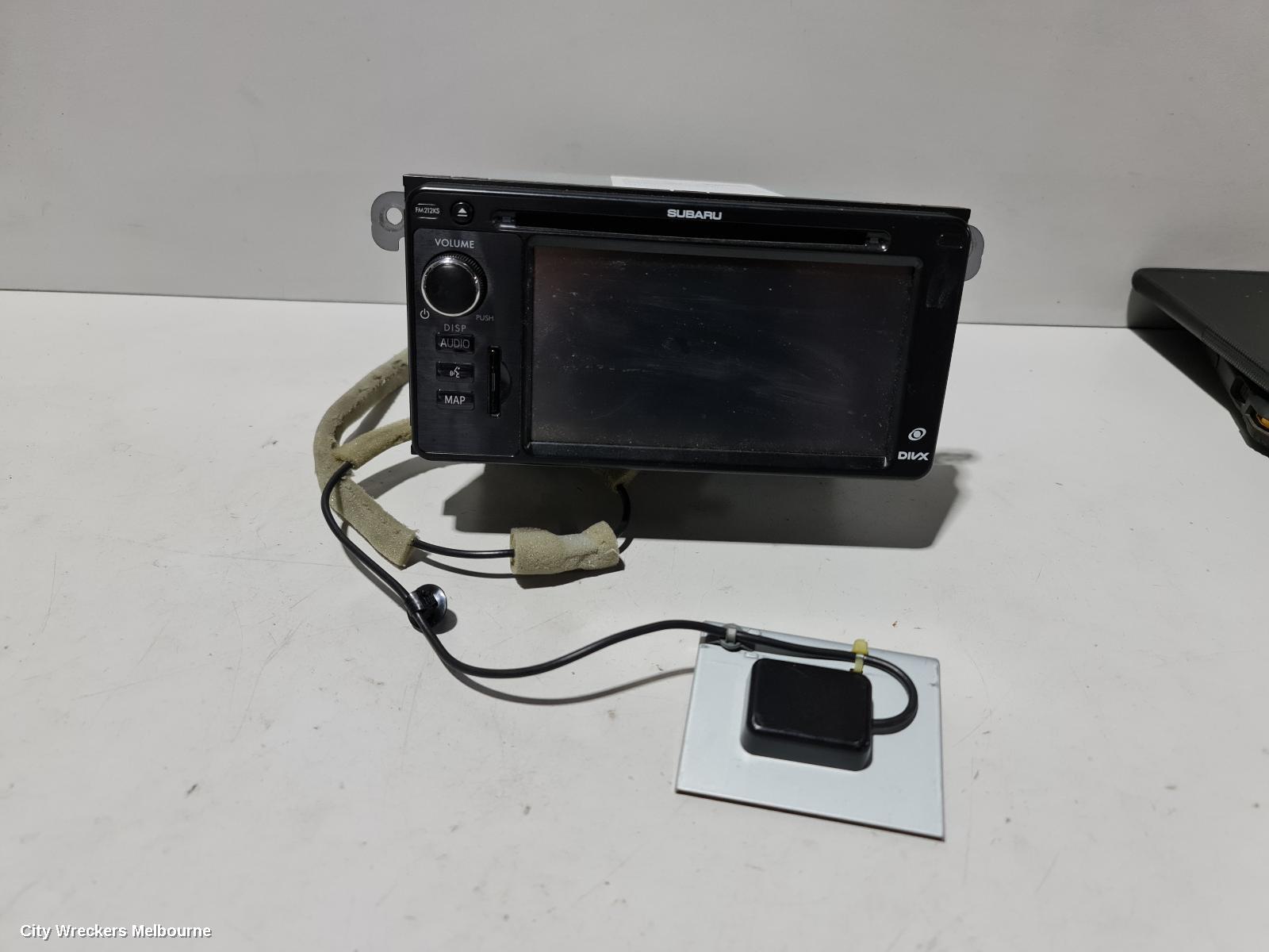SUBARU XV RADIO/CD/DVD/SAT/TV, 6.1IN TOUCHSCREEN, W/ SAT NAV, P/N ON FACE FM212KS, G4X, 01/2012 - 04/2015