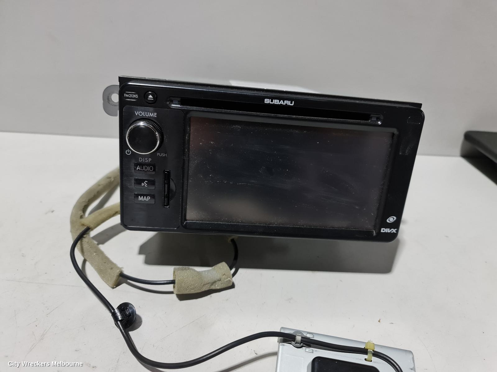 SUBARU XV RADIO/CD/DVD/SAT/TV, 6.1IN TOUCHSCREEN, W/ SAT NAV, P/N ON FACE FM212KS, G4X, 01/2012 - 04/2015