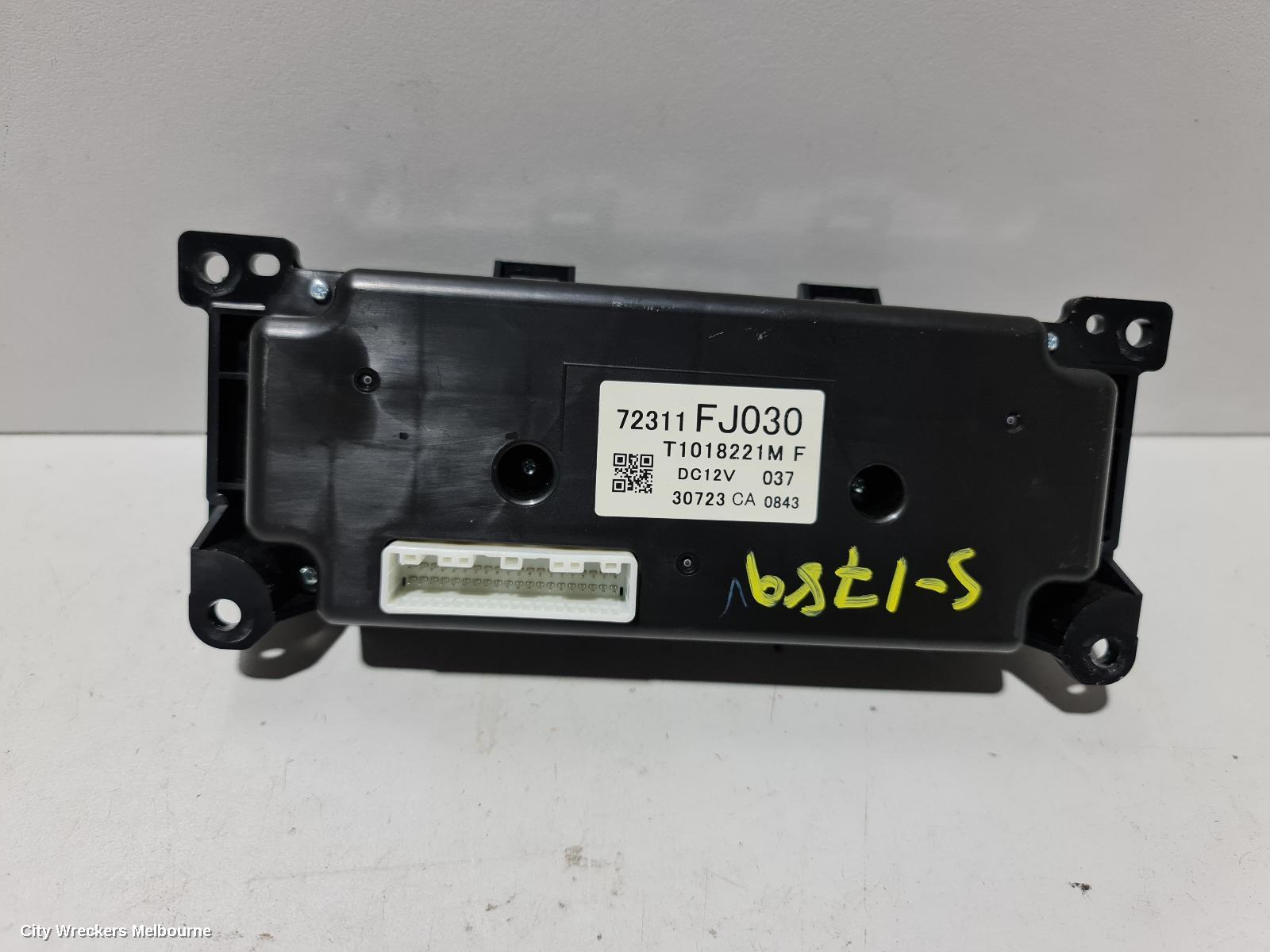 SUBARU XV HEATER/AC CONTROLS, CLIMATE CONTROL TYPE, G4X, 01/2012 ONWARDS