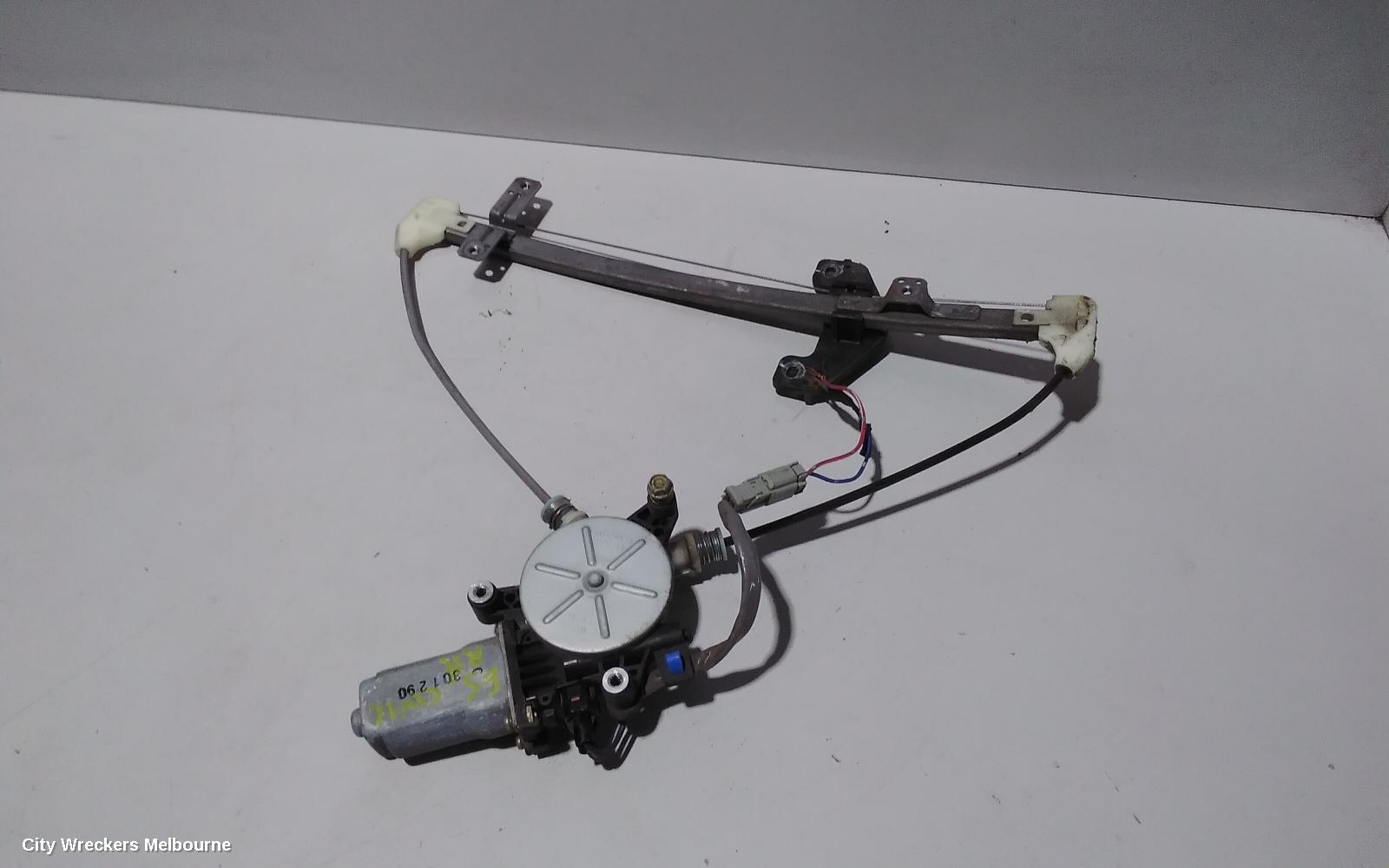 HONDA CIVIC RIGHT REAR WND REG/MOTOR, 7TH GEN, POWER, SEDAN, 11/2000 - 12/2005
