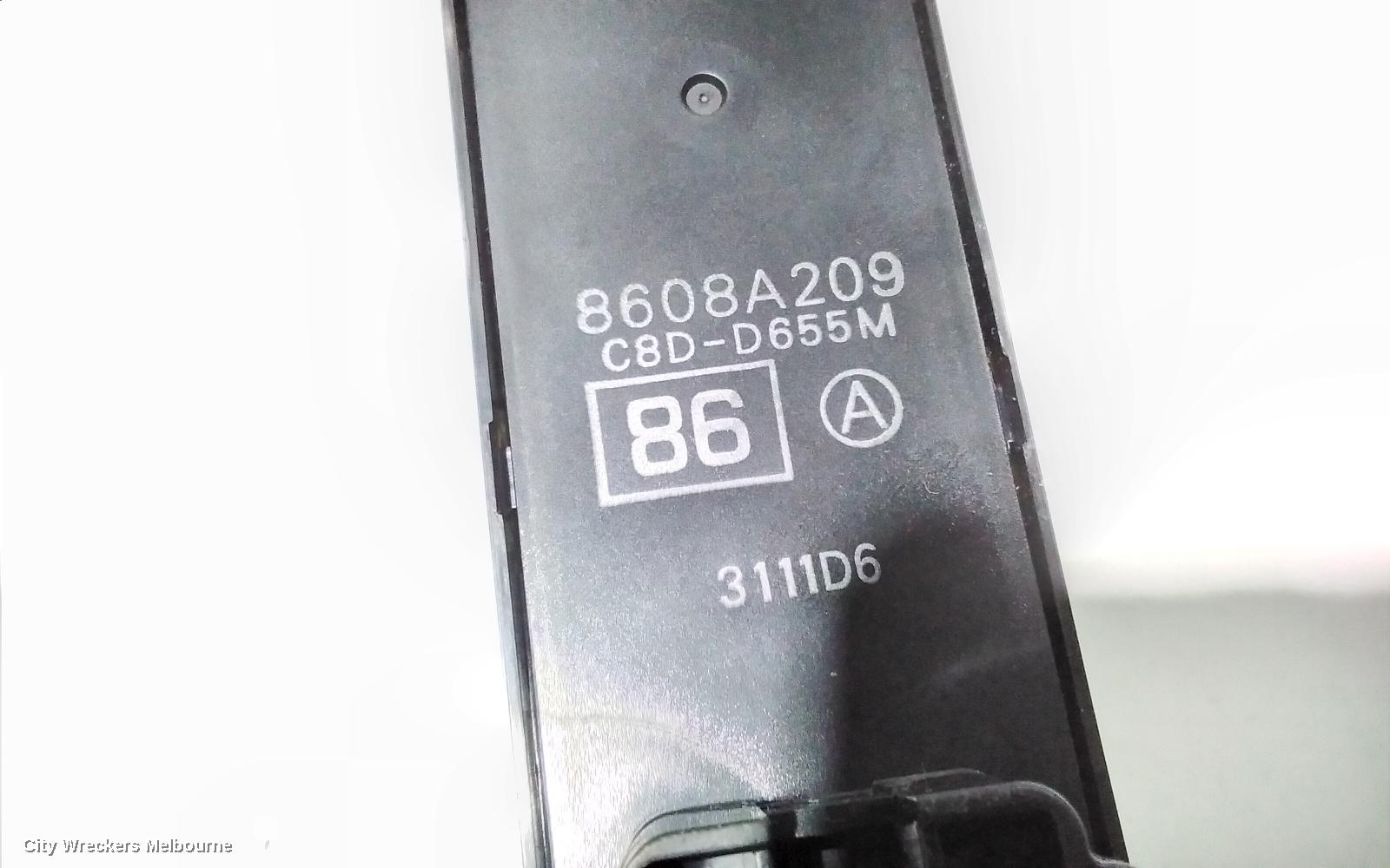 MITSUBISHI ASX PWR DR WIND SWITCH, RH FRONT (MASTER SWITCH), XA-XB, 07/2010 - 06/2013