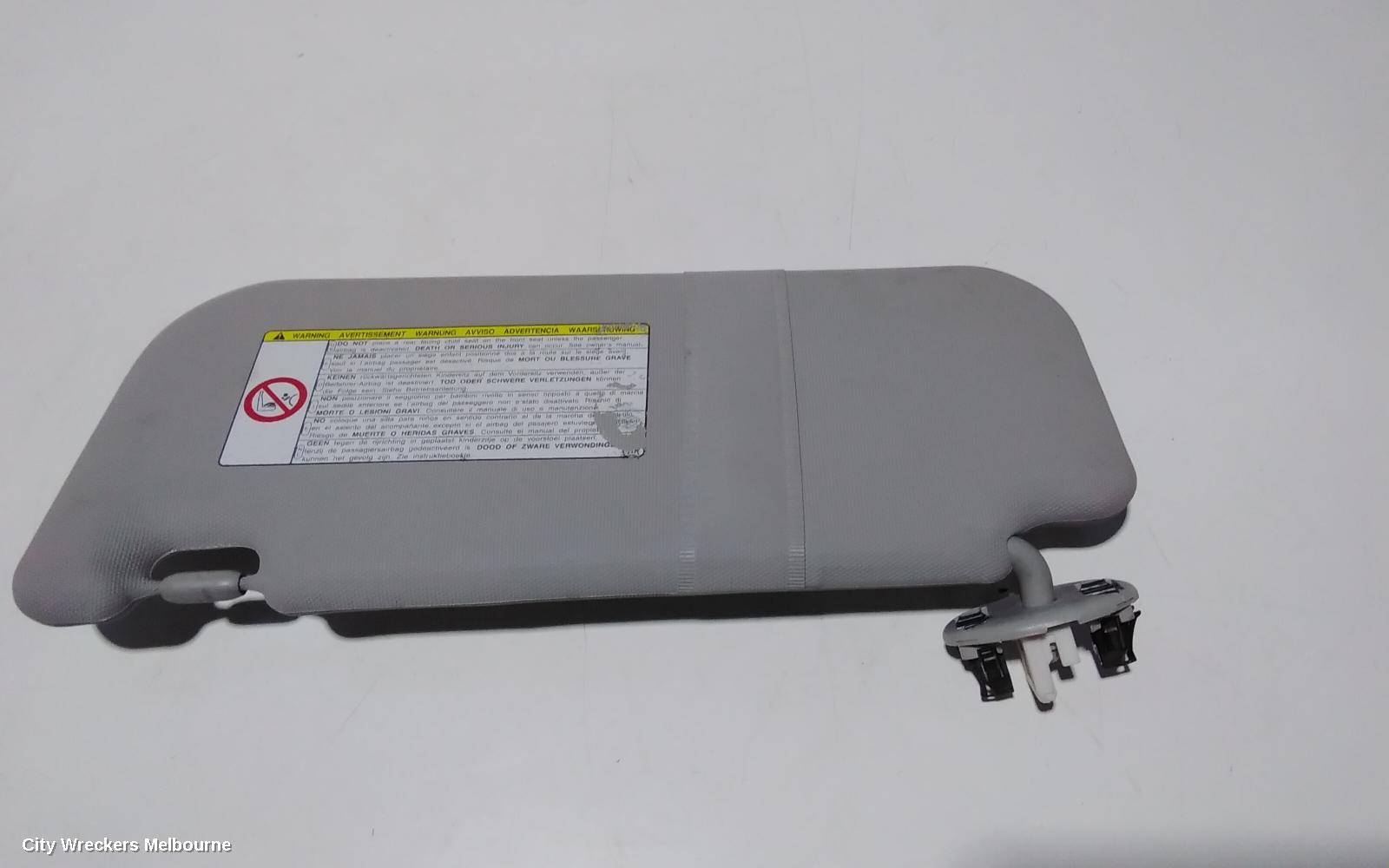 TOYOTA COROLLA SUNVISOR, ZRE152/20153R, RH SIDE, 03/2007 - 10/2013