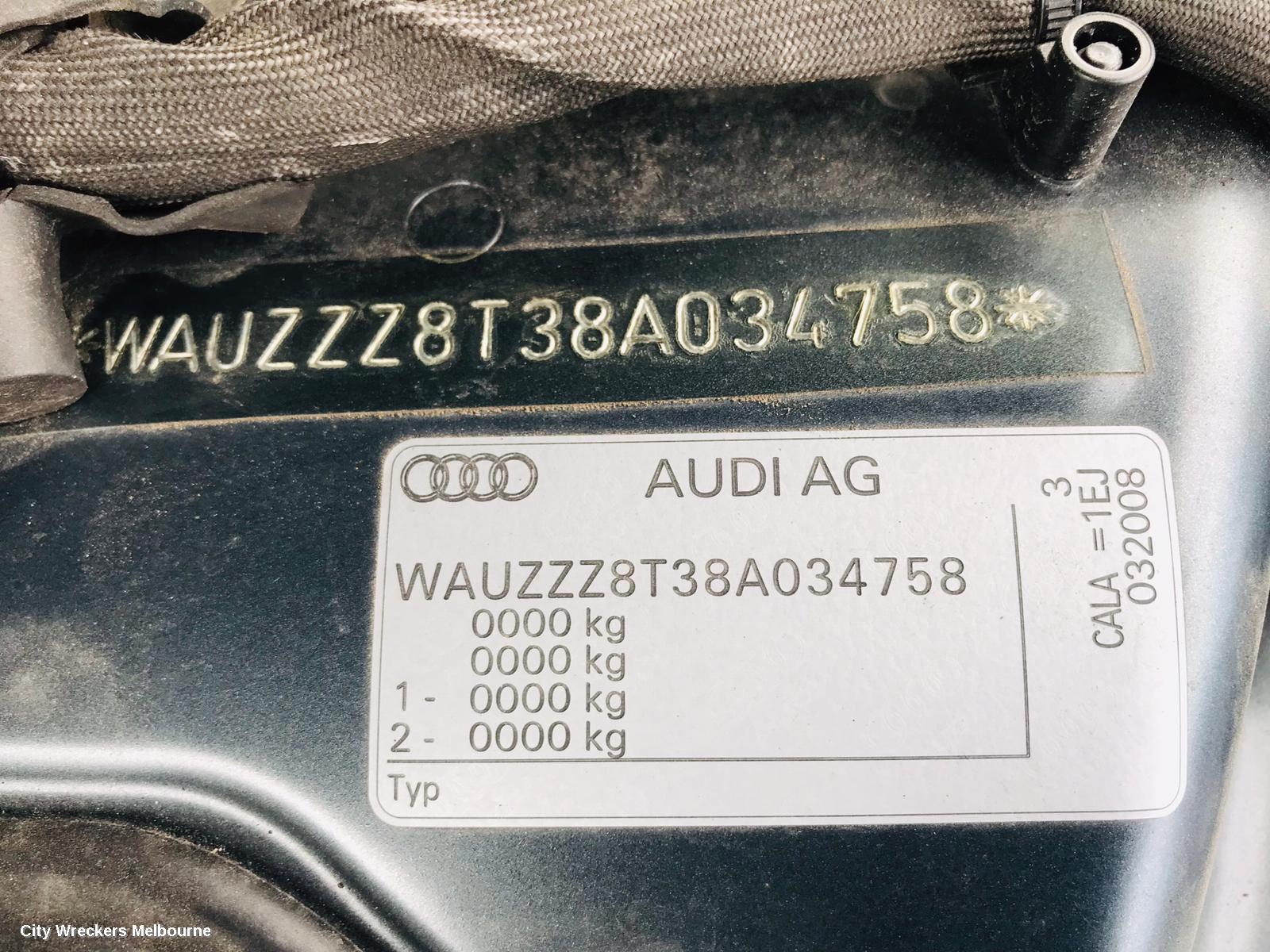 AUDI A5 RIGHT FRONT DOOR, 8T, A5/S5, COUPE, 10/2007 - 11/2016