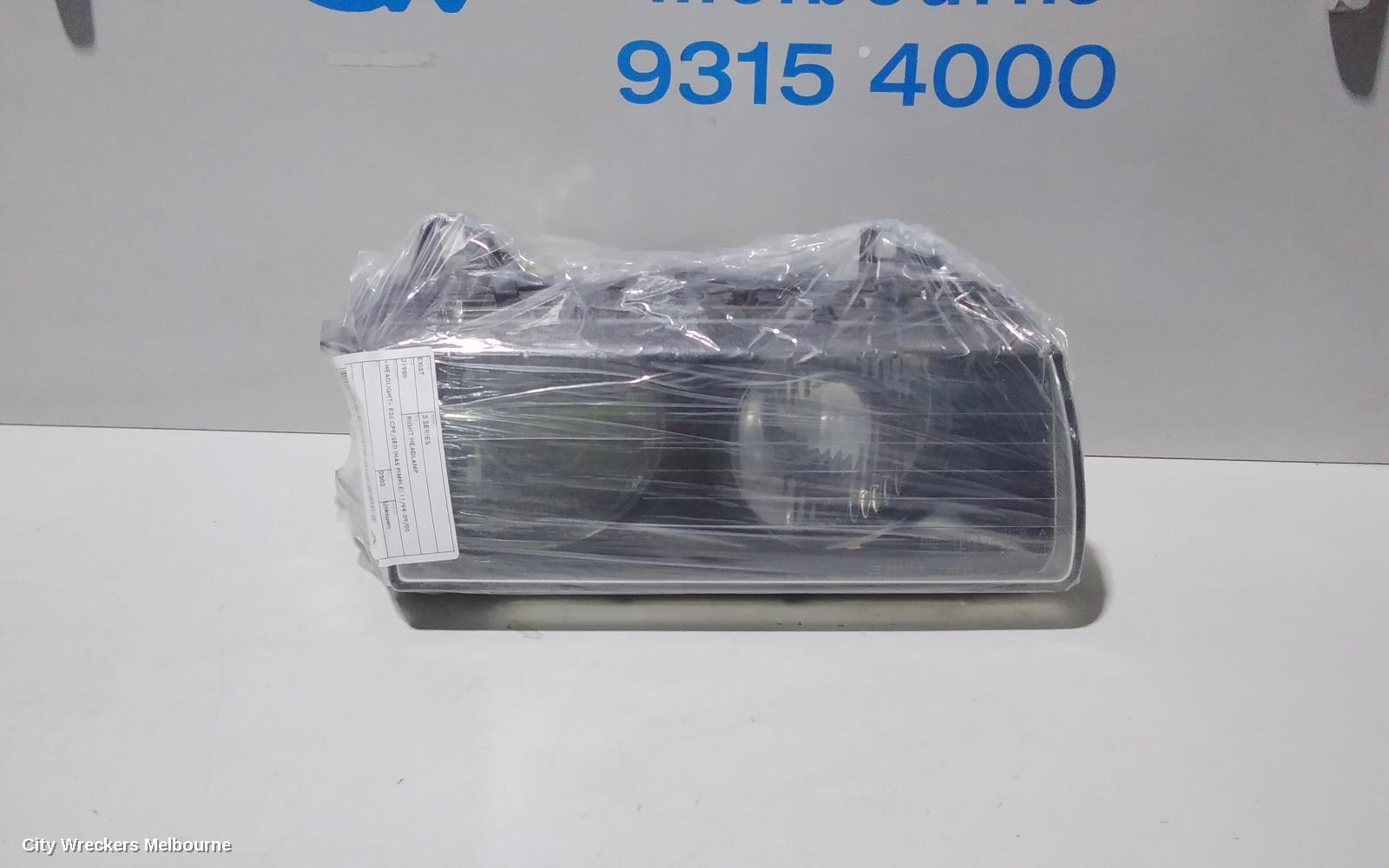 BMW 3 SERIES RIGHT HEADLAMP, +HEADLIGHT+ E36 CPE/SED (HAS PIMPLE) 11/1994 - 09/2000