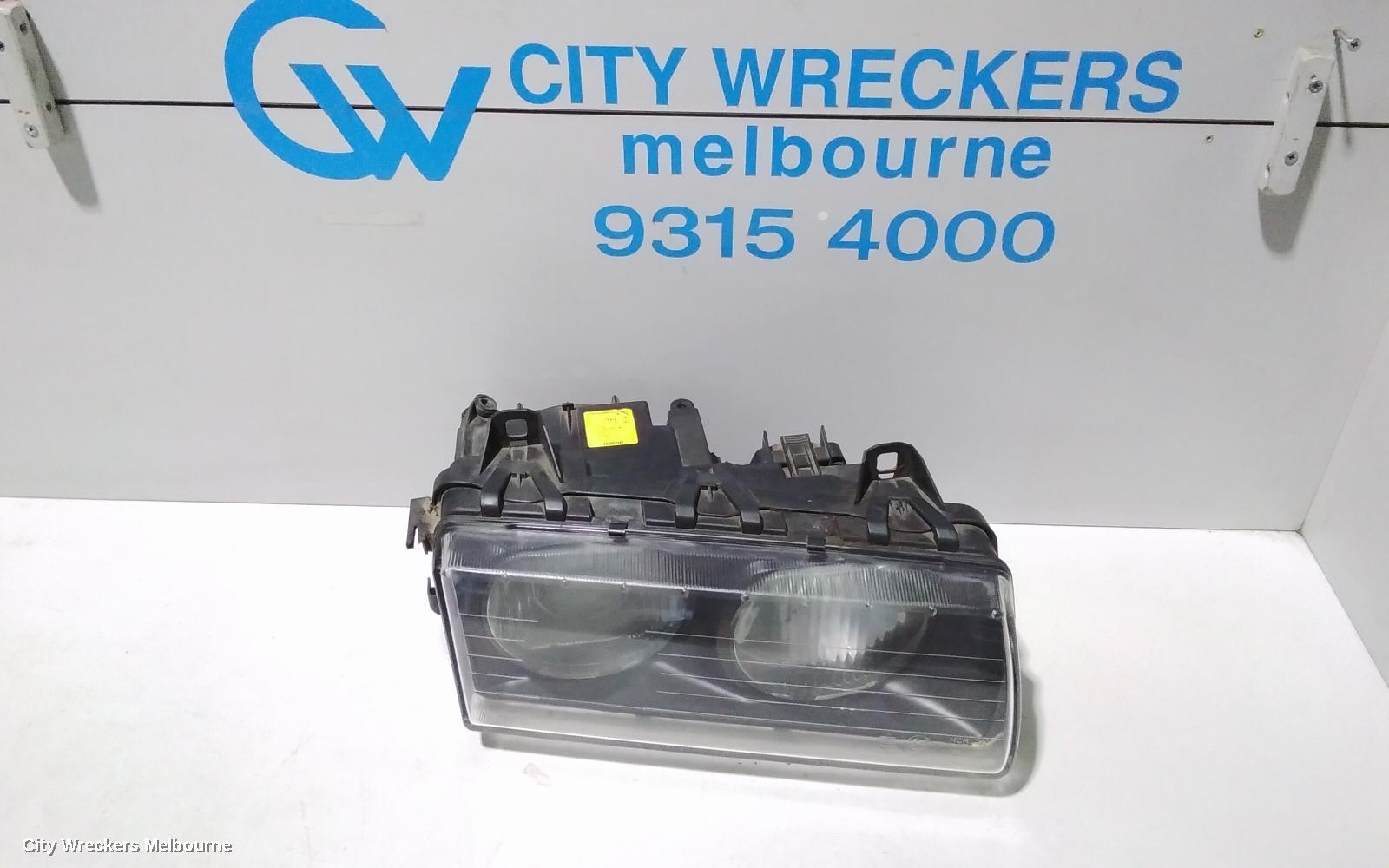 BMW 3 SERIES RIGHT HEADLAMP, +HEADLIGHT+ E36 CPE/SED (HAS PIMPLE) 11/1994 - 09/2000