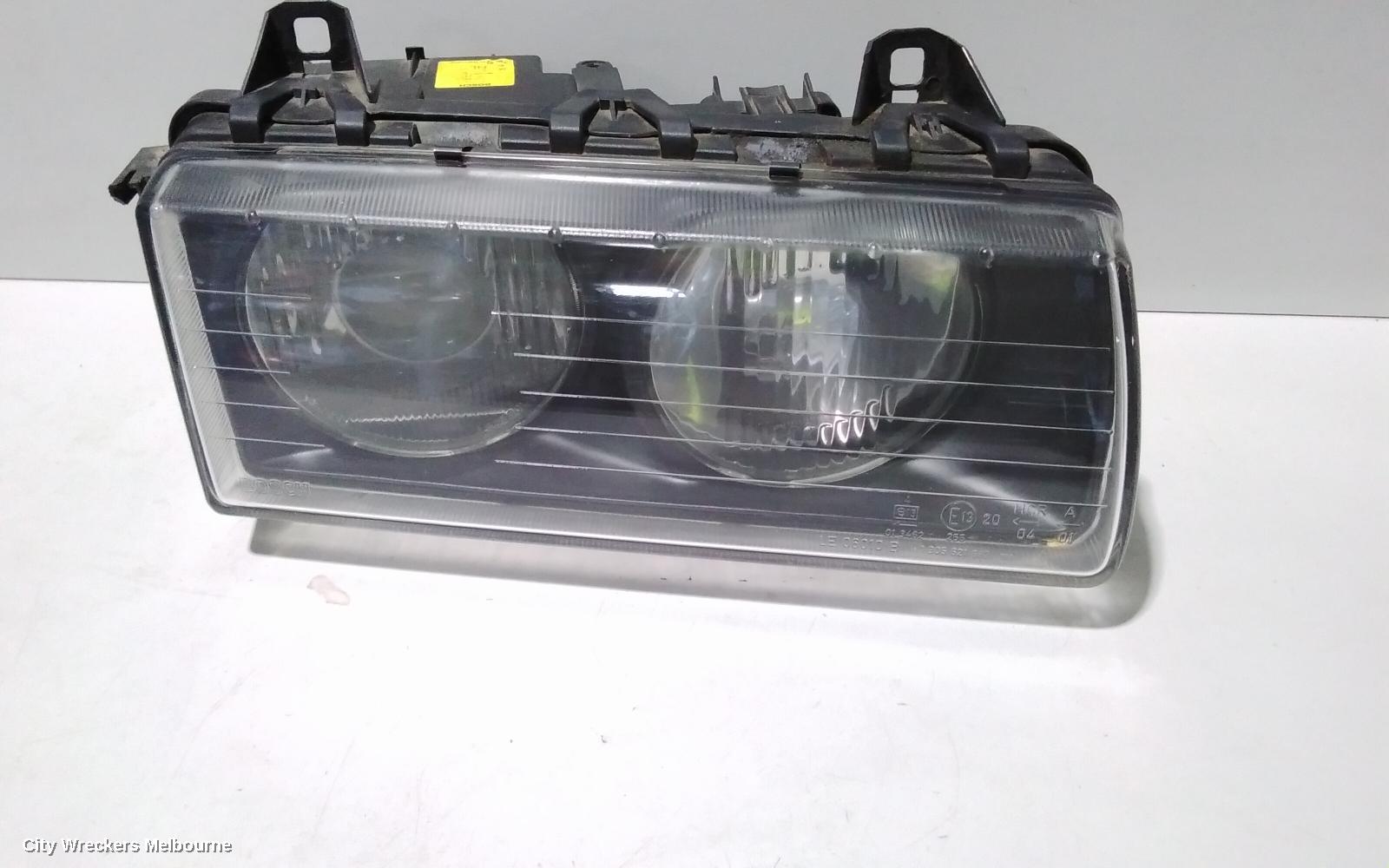 BMW 3 SERIES RIGHT HEADLAMP, +HEADLIGHT+ E36 CPE/SED (HAS PIMPLE) 11/1994 - 09/2000