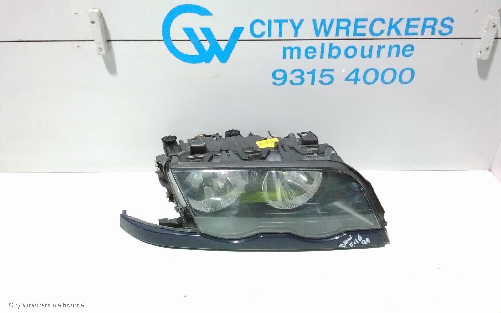BMW 3 SERIES RIGHT HEADLAMP, E46, SEDAN, STANDARD, 09/1998 - 09/2001
