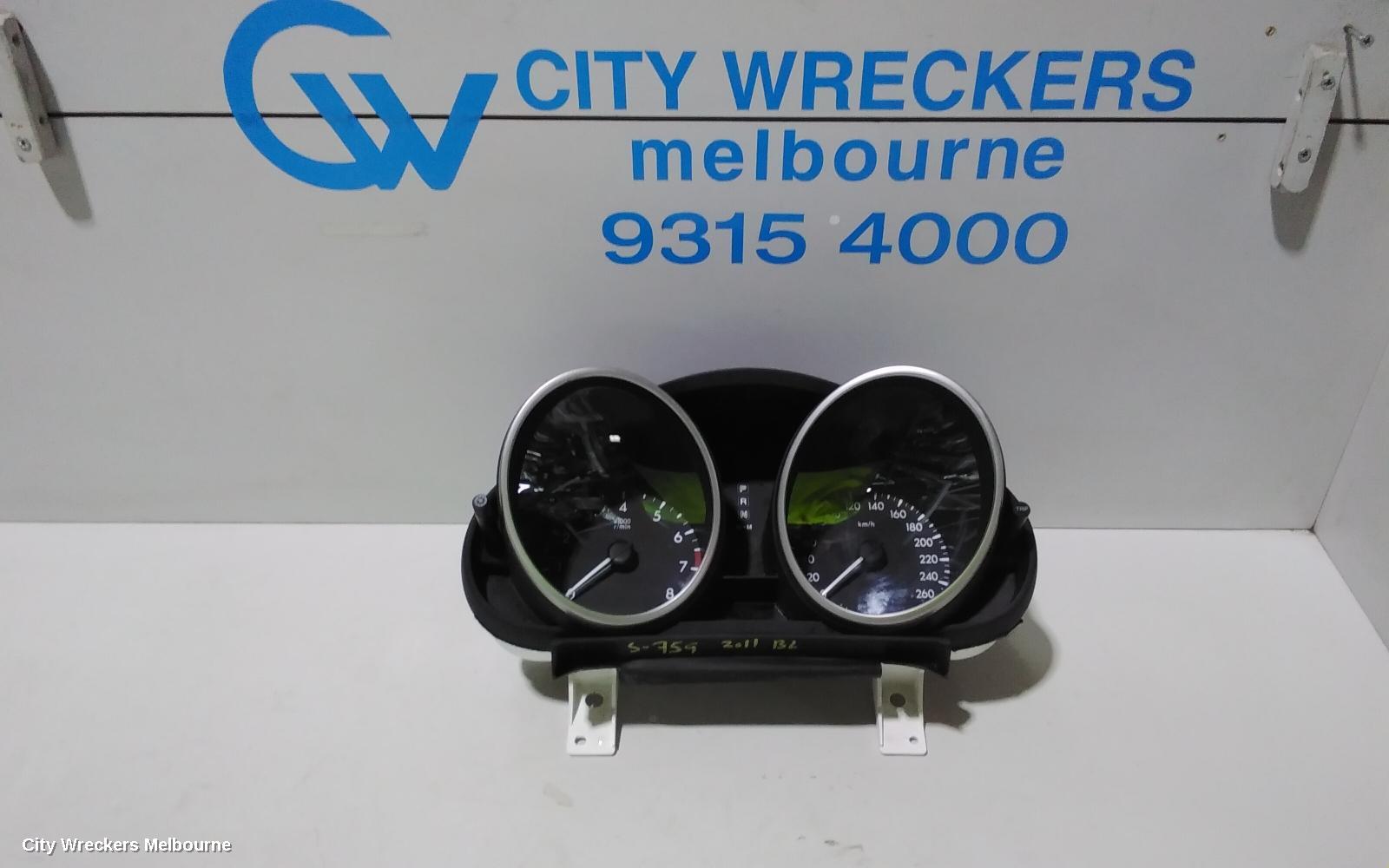 MAZDA 3 INSTRUMENT CLUSTER, INSTRUMENT CLUSTER, PETROL, AUTO T/M, SP25, BL, 04/2009 - 10/2013