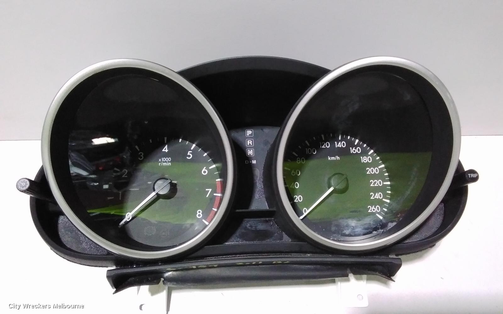 MAZDA 3 INSTRUMENT CLUSTER, INSTRUMENT CLUSTER, PETROL, AUTO T/M, SP25, BL, 04/2009 - 10/2013