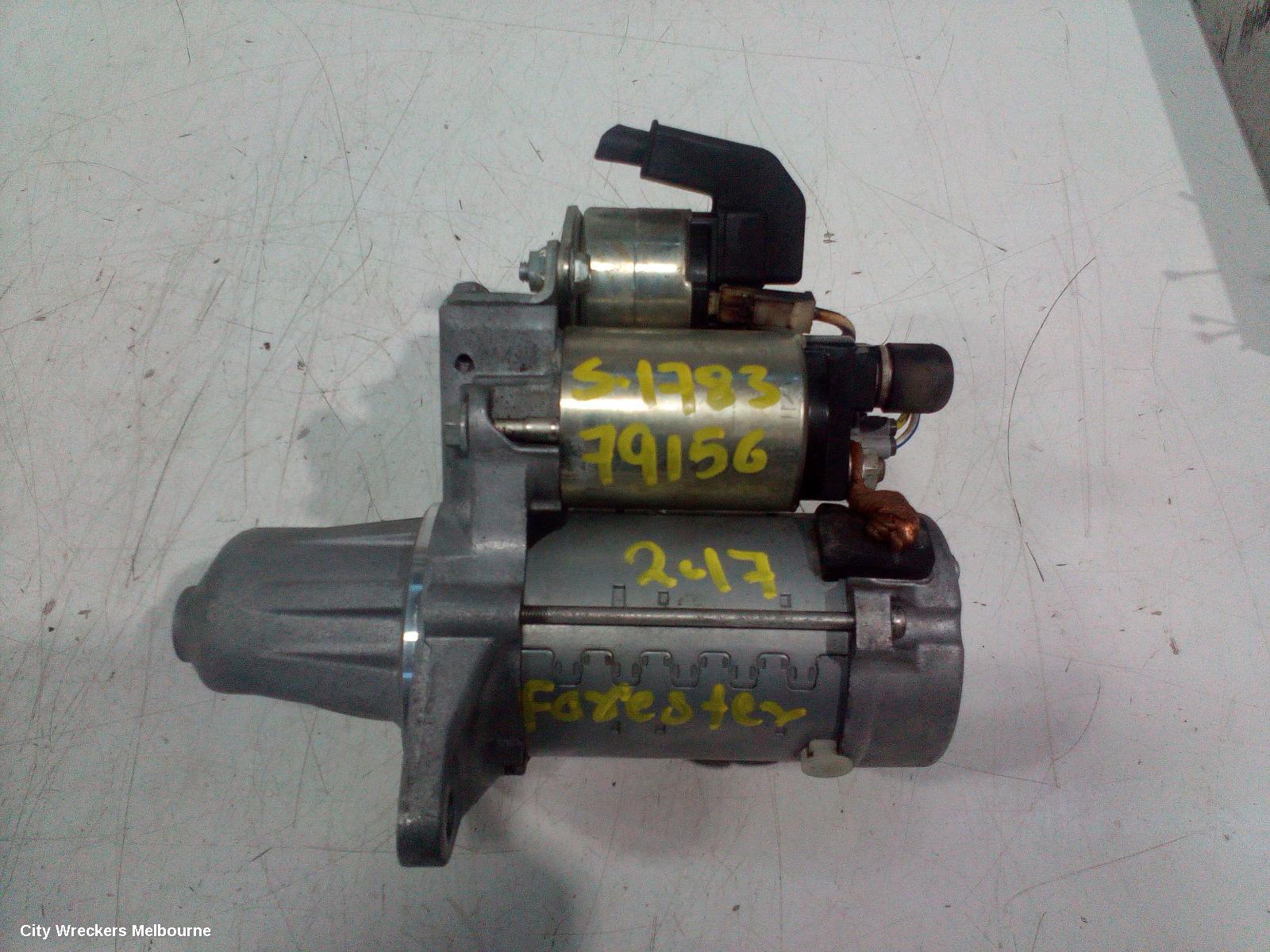 SUBARU FORESTER STARTER, PETROL, FB25, AUTO, CVT, SJ, 12/2012 - 08/2018