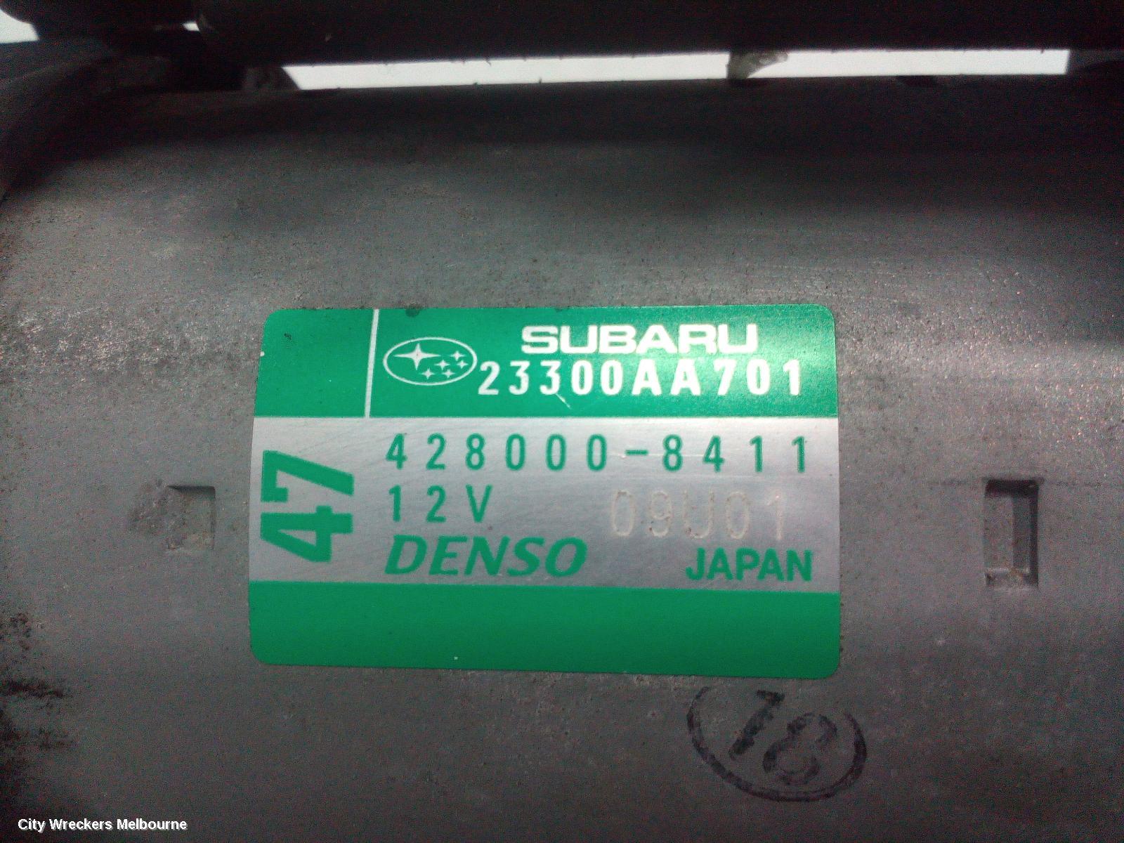 SUBARU FORESTER STARTER, PETROL, FB25, AUTO, CVT, SJ, 12/2012 - 08/2018
