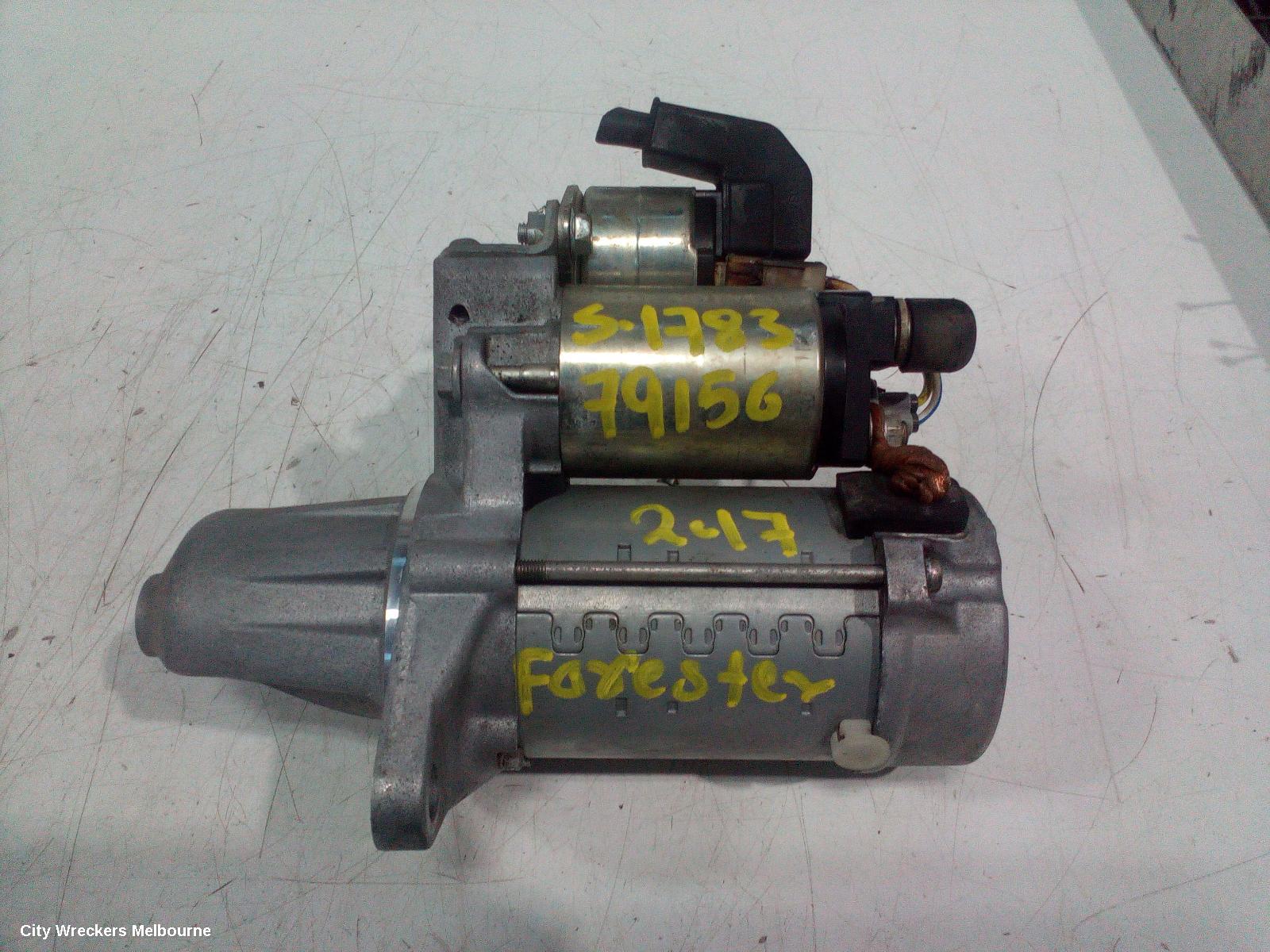 SUBARU FORESTER STARTER, PETROL, FB25, AUTO, CVT, SJ, 12/2012 - 08/2018