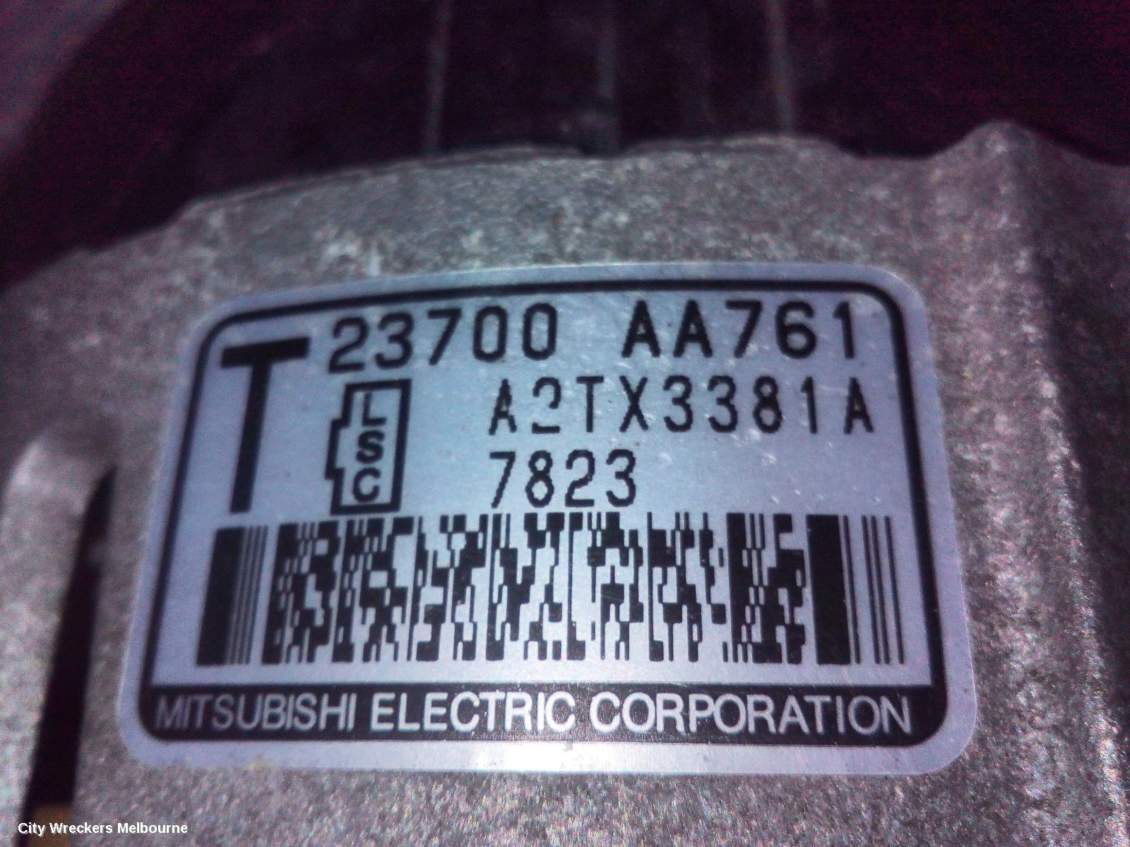 SUBARU FORESTER ALTERNATOR, PETROL, 2.5, FB25, P/N 23700AA761, SJ, 12/2012 - 08/2018