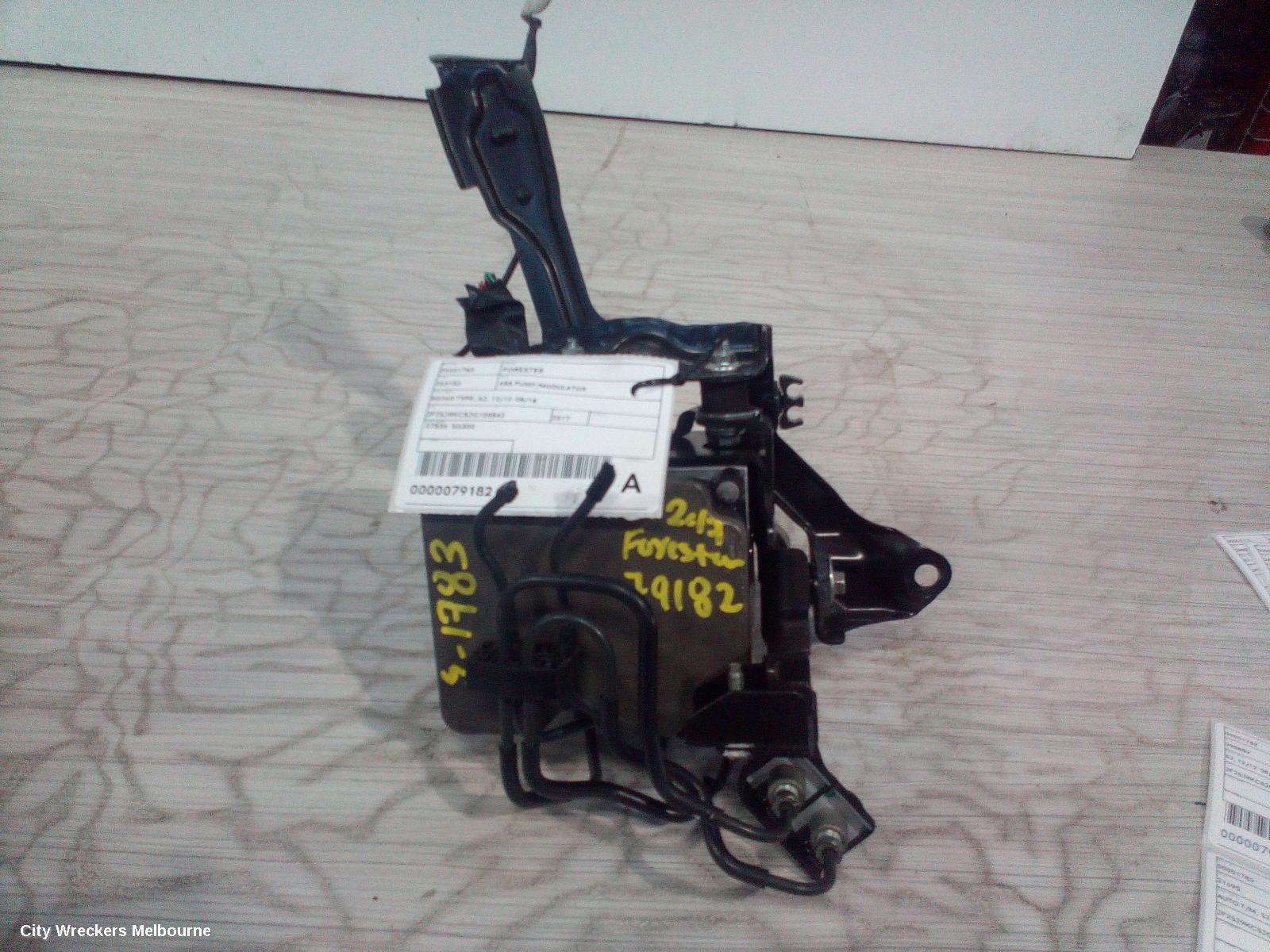 SUBARU FORESTER ABS PUMP/MODULATOR, SG260 TYPE, SJ, 12/2012 - 08/2018