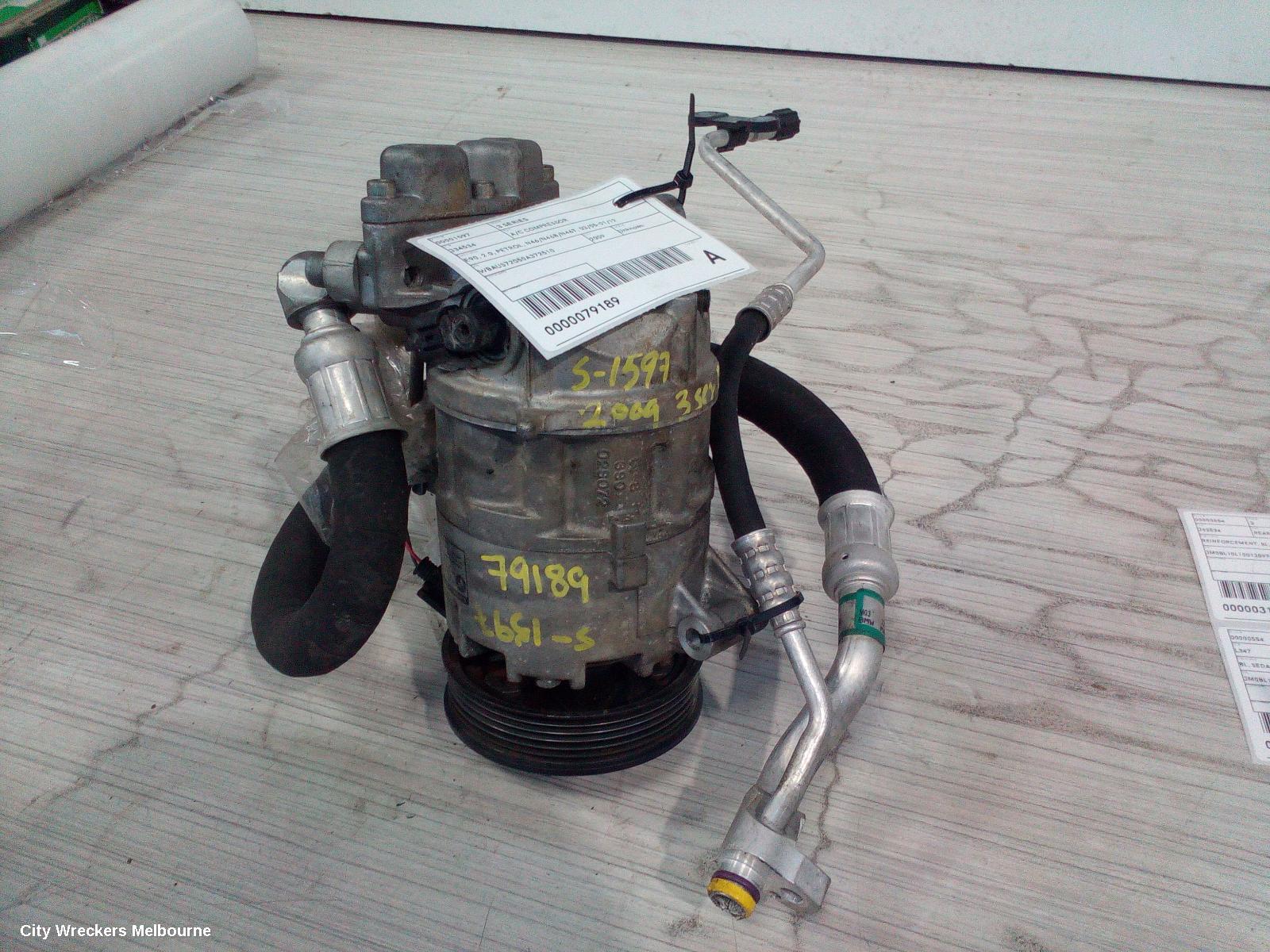 BMW 3 SERIES A/C COMPRESSOR, E90, 2.0, PETROL, N46/N46B/N46T, 03/2005 - 01/2012